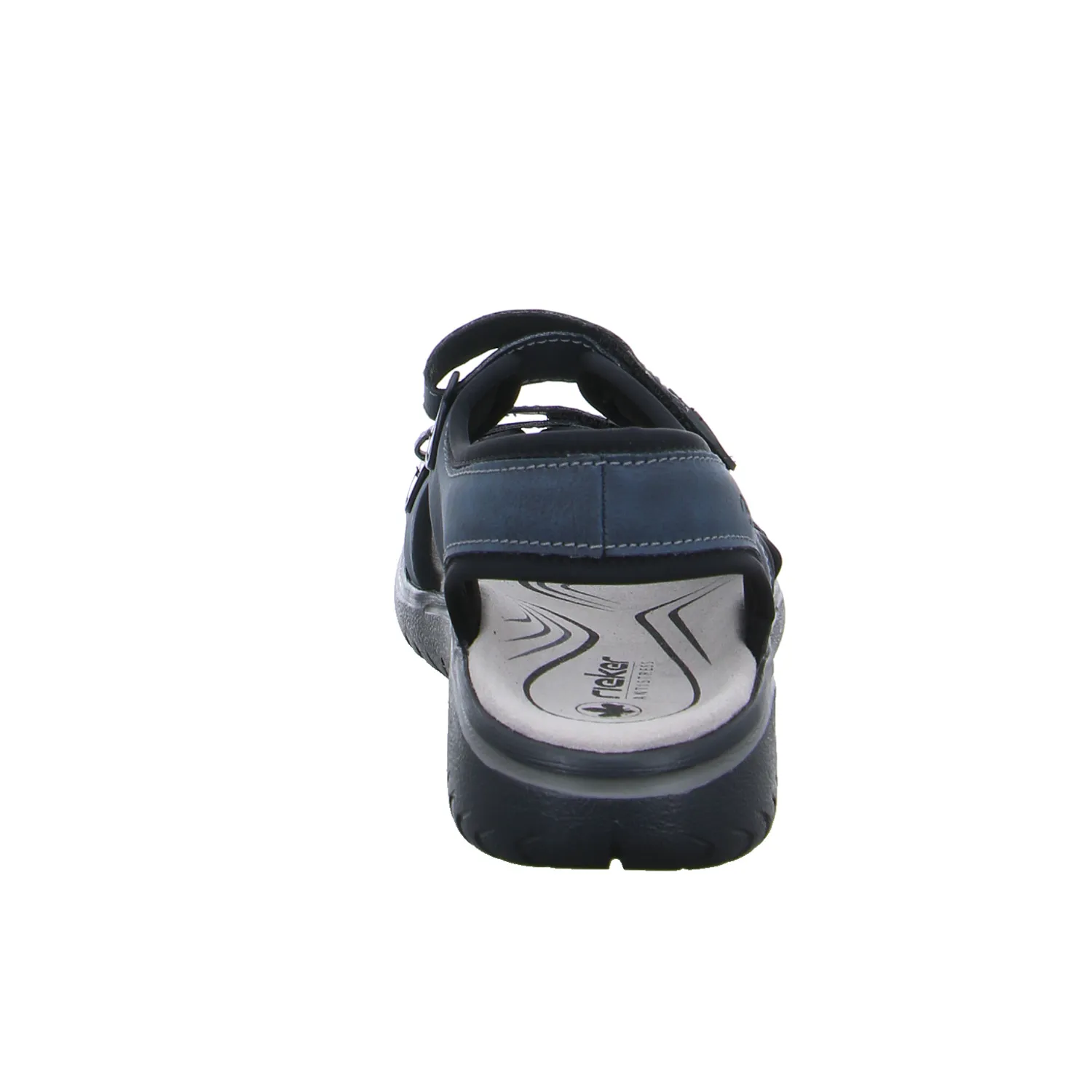 RIEKER Sandale Blau Lederimitat 