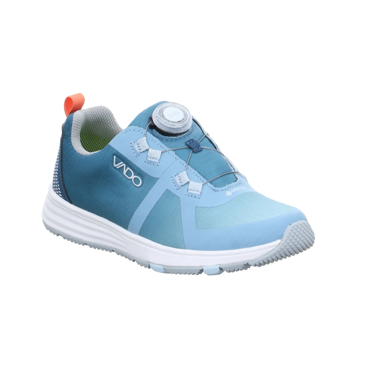 VADO Sneaker Outdoor Mädchen-Halbschuh Klett Jeansblau Textil 