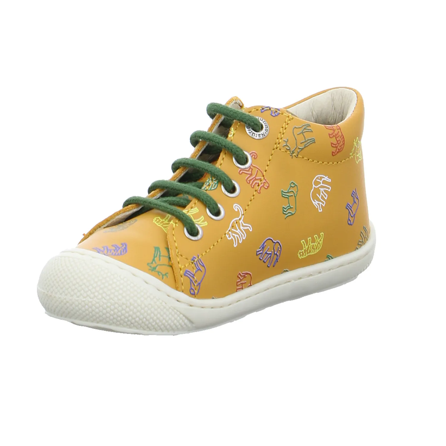 NATURINO unisex Bottine Lauflernschuh Orange Leder NATURINO unisex Bottine Lauflernschuh Orange Leder