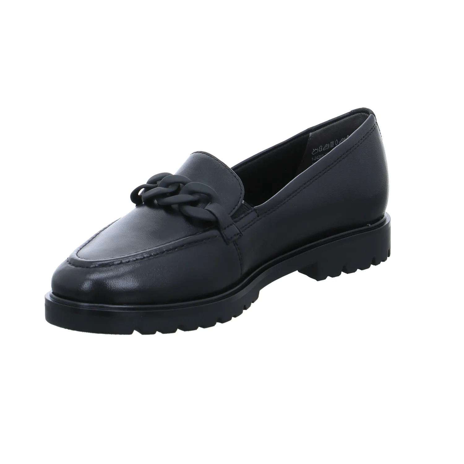 TAMARIS Slipper Schwarz Leder TAMARIS Slipper Schwarz Leder
