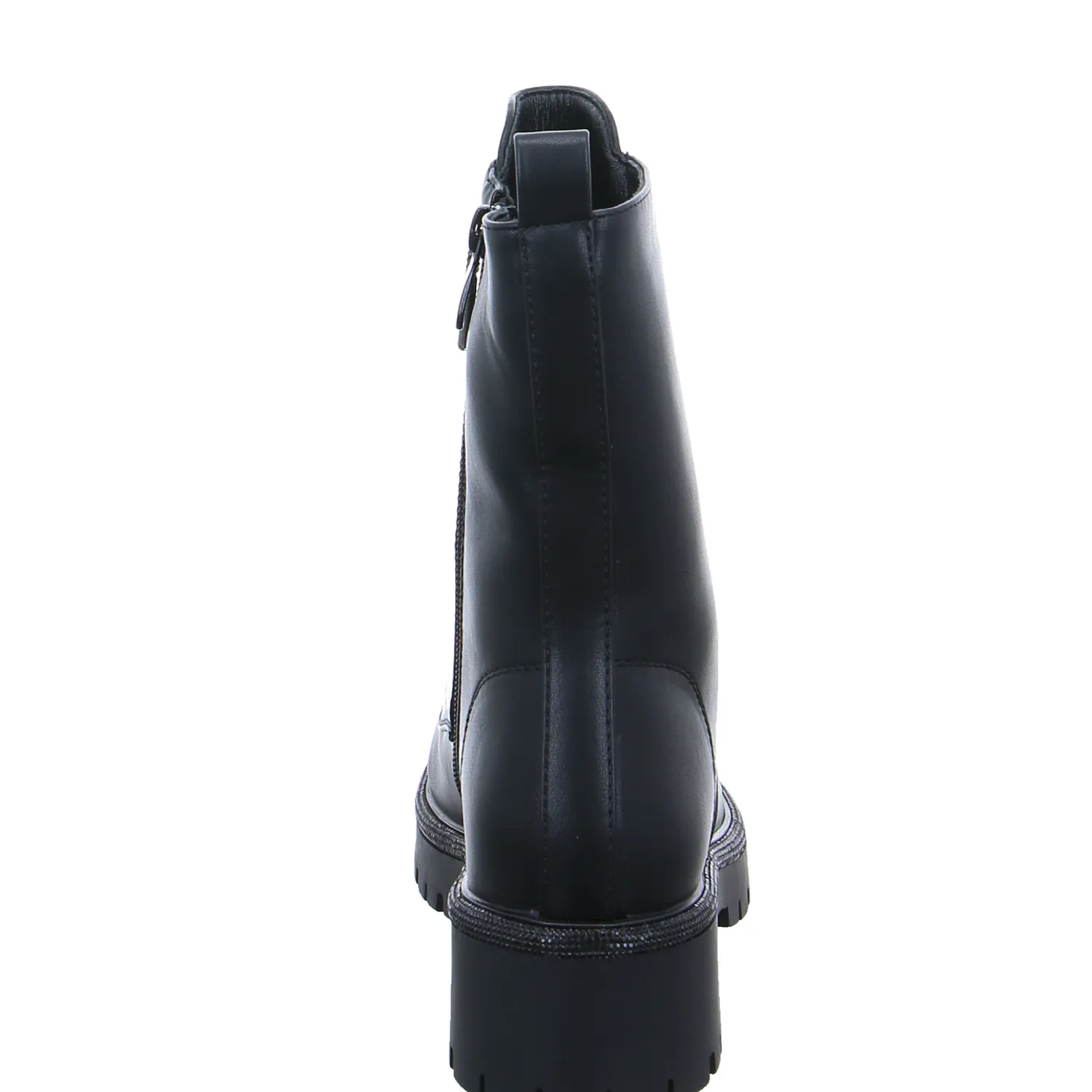 LA STRADA Boot Schwarz Lederimitat 