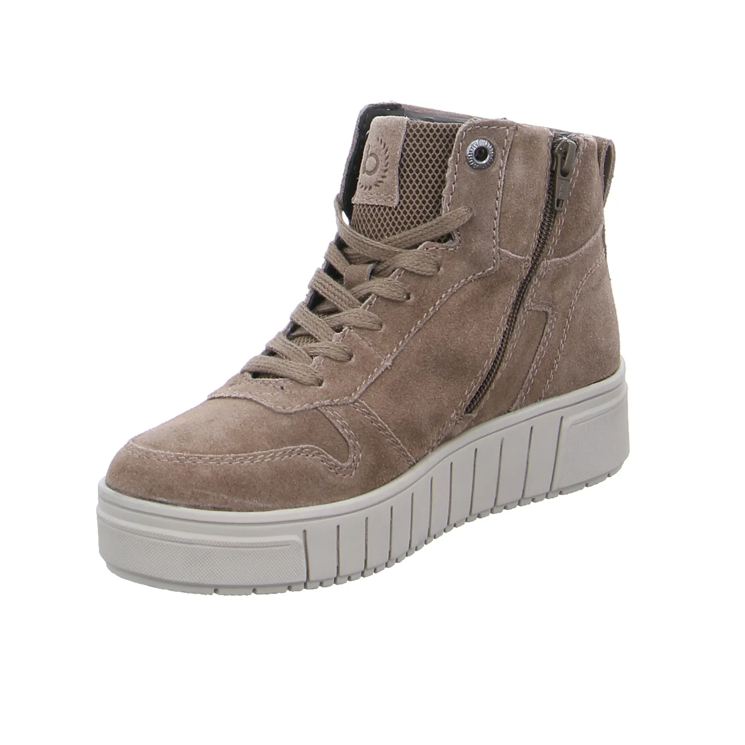 BUGATTI SHOES Mid Cut Sneaker Taupe Leder BUGATTI SHOES Mid Cut Sneaker Taupe Leder