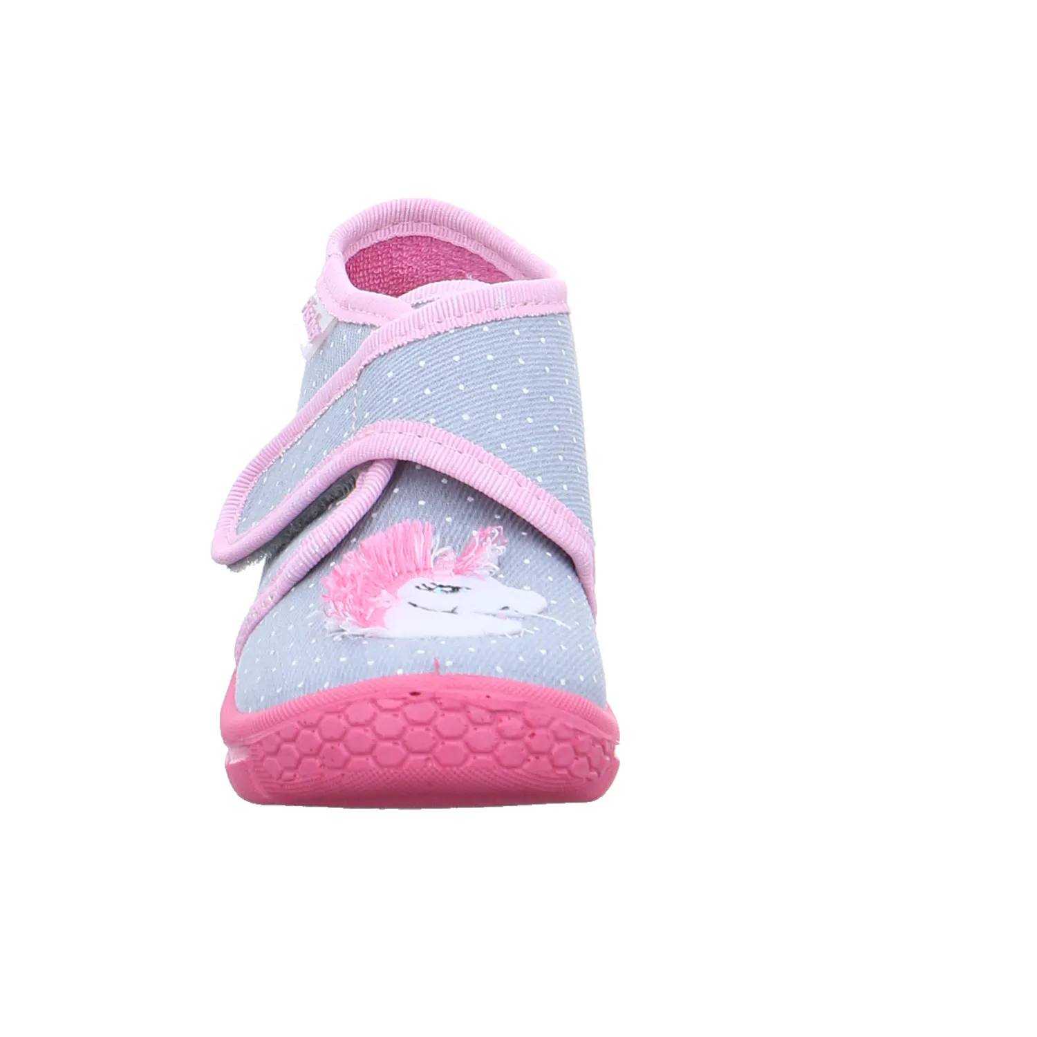 FISCHER Mädchen Baby-Hausschuh Silber Textil FISCHER Mädchen Baby-Hausschuh Silber Textil