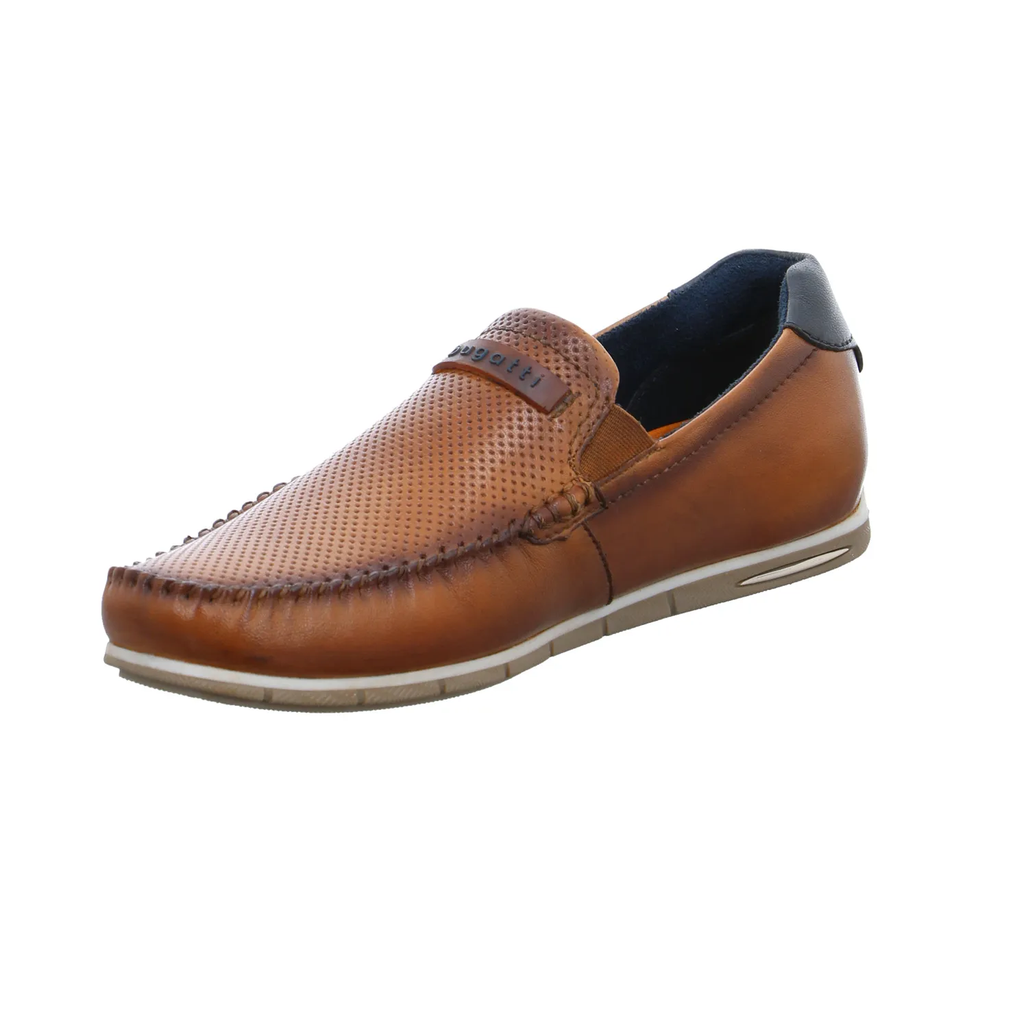 BUGATTI SHOES Halbschuh Cognac Leder BUGATTI SHOES Halbschuh Cognac Leder