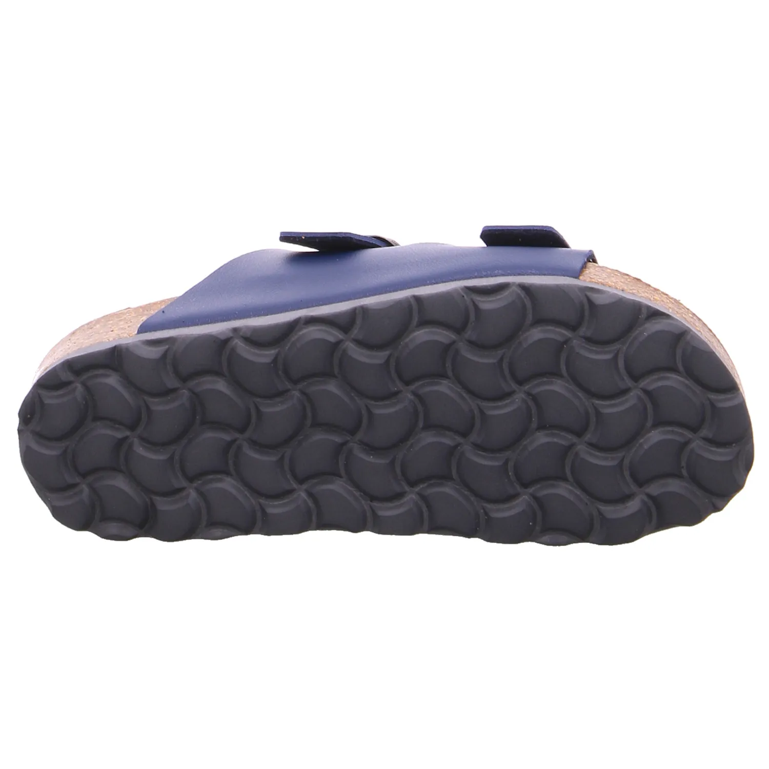 BIOLife Unisex Kinder-Pantolette Blau Lederimitat BIOLife Unisex Kinder-Pantolette Blau Lederimitat