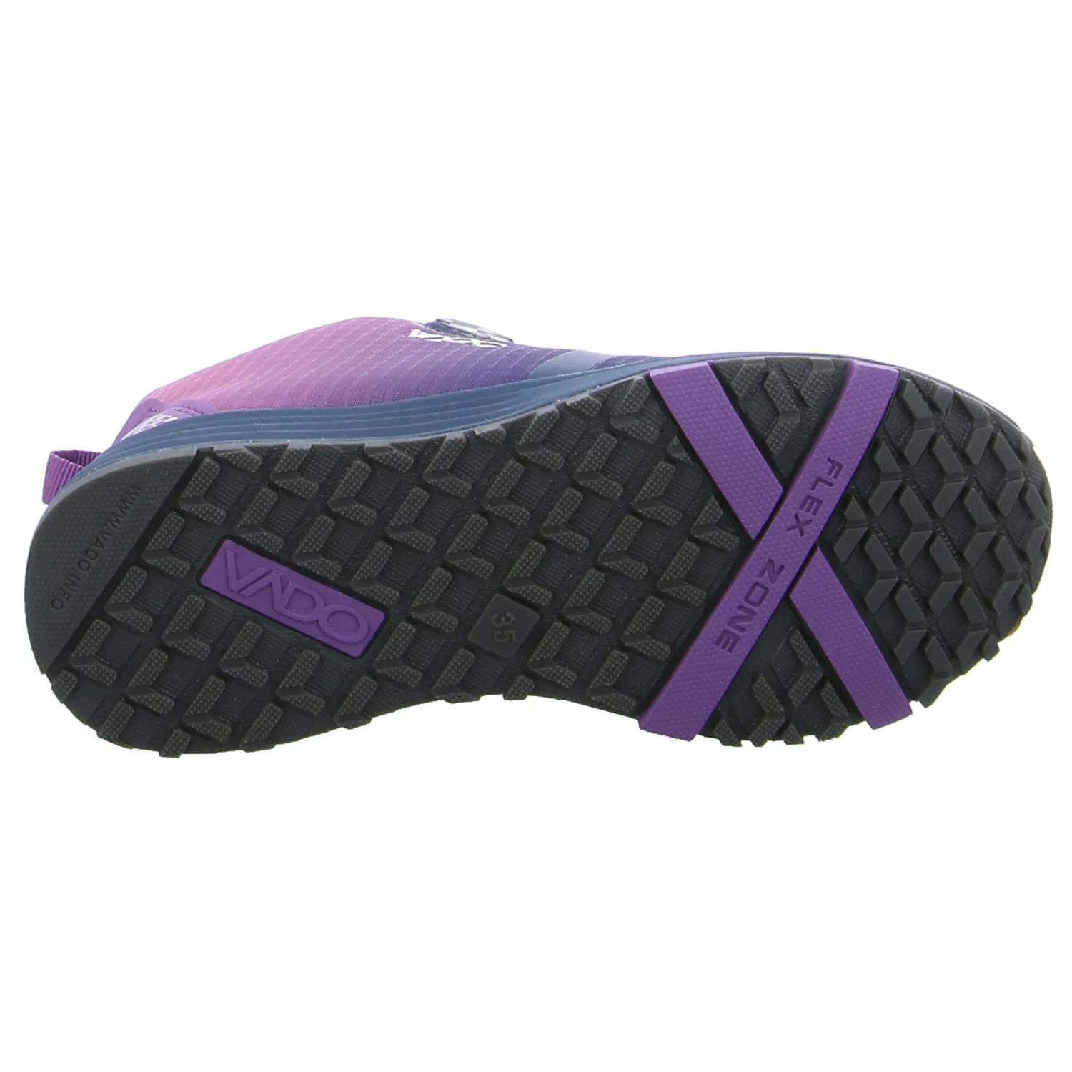 VADO Sneaker Outdoor Mädchen-Halbschuh Binder Violette Textil 