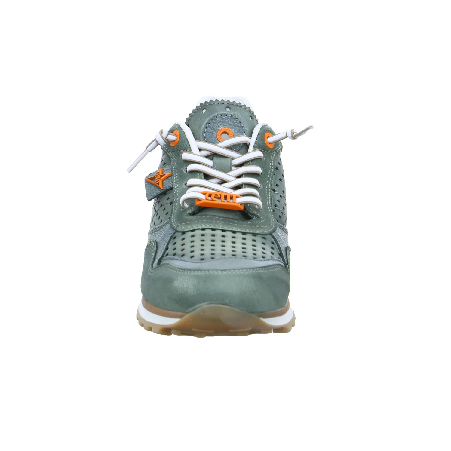 CETTI Halbschuhe Sneaker Olive Leder CETTI Halbschuhe Sneaker Olive Leder