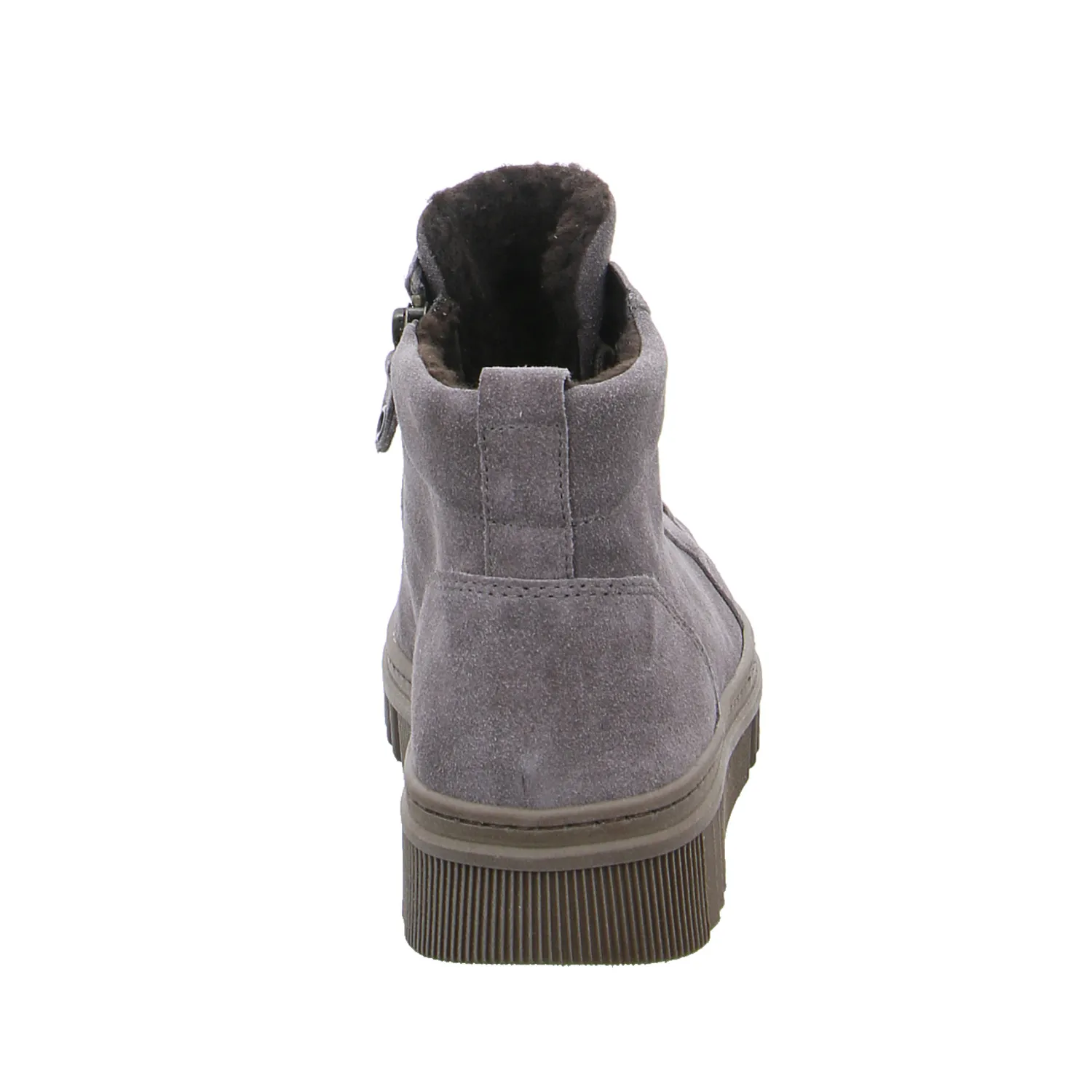 GABOR Comfort-Mid Cut Sneaker Taupe Leder 