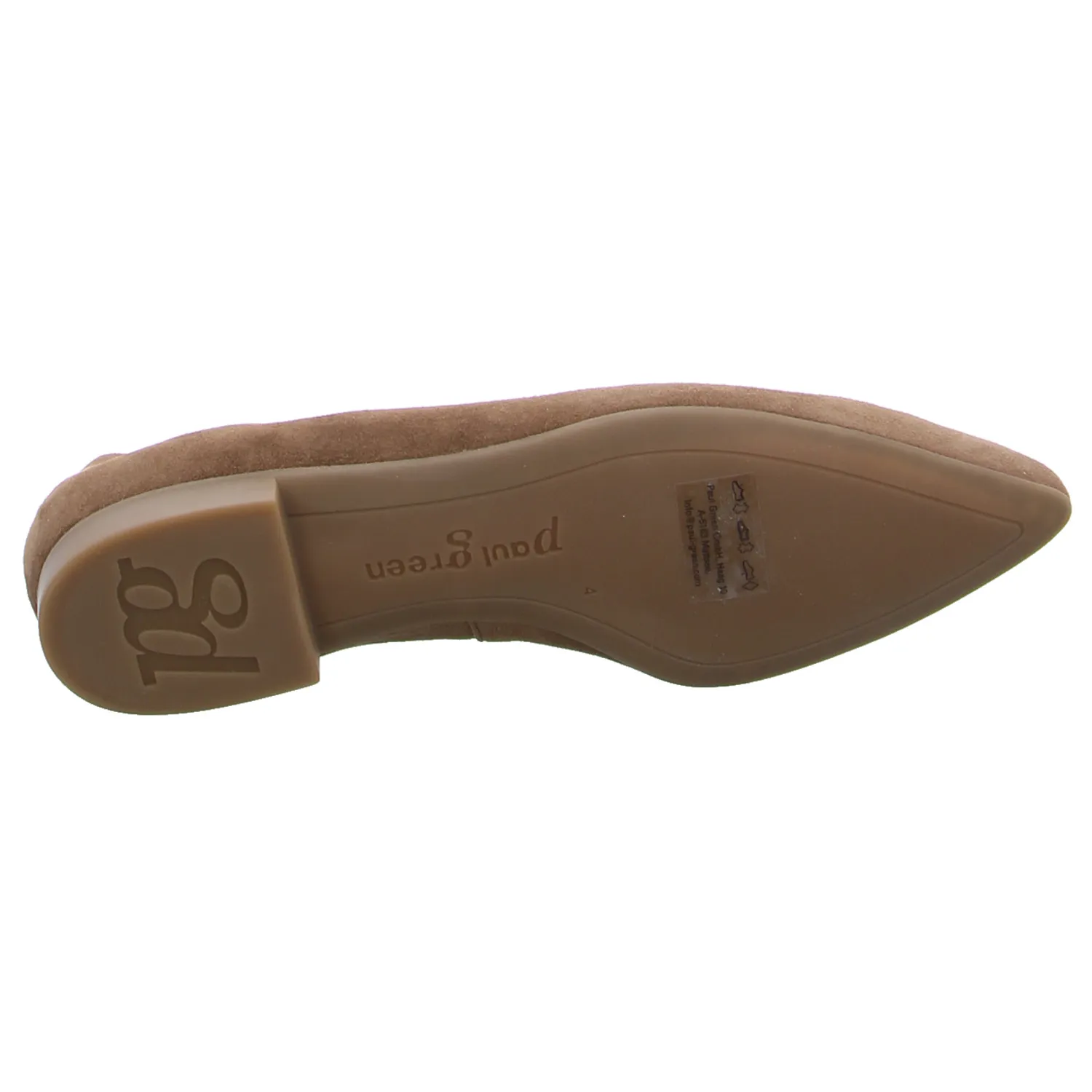 PAUL GREEN Ballerina Braun Leder PAUL GREEN Ballerina Braun Leder