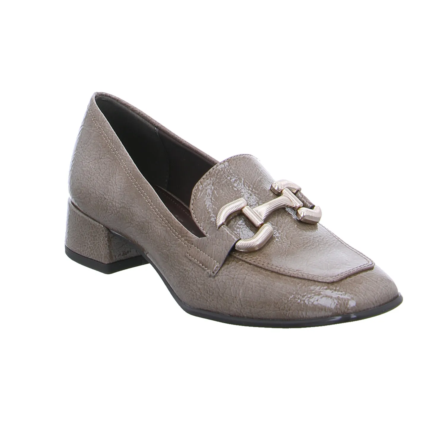 TAMARIS Slipper Taupe Lederimitat TAMARIS Slipper Taupe Lederimitat