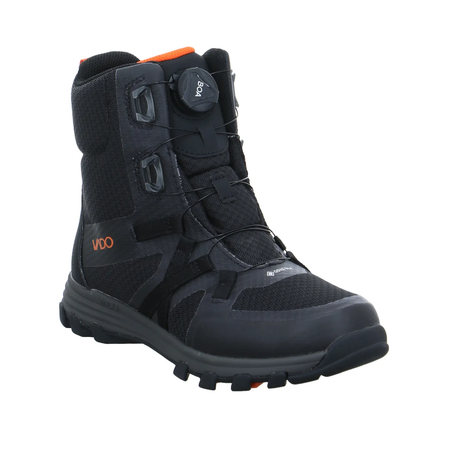 VADO Winter-Sneaker high Jungen- Snowboot Membran Schwarz Textil VADO Winter-Sneaker high Jungen- Snowboot Membran Schwarz Textil