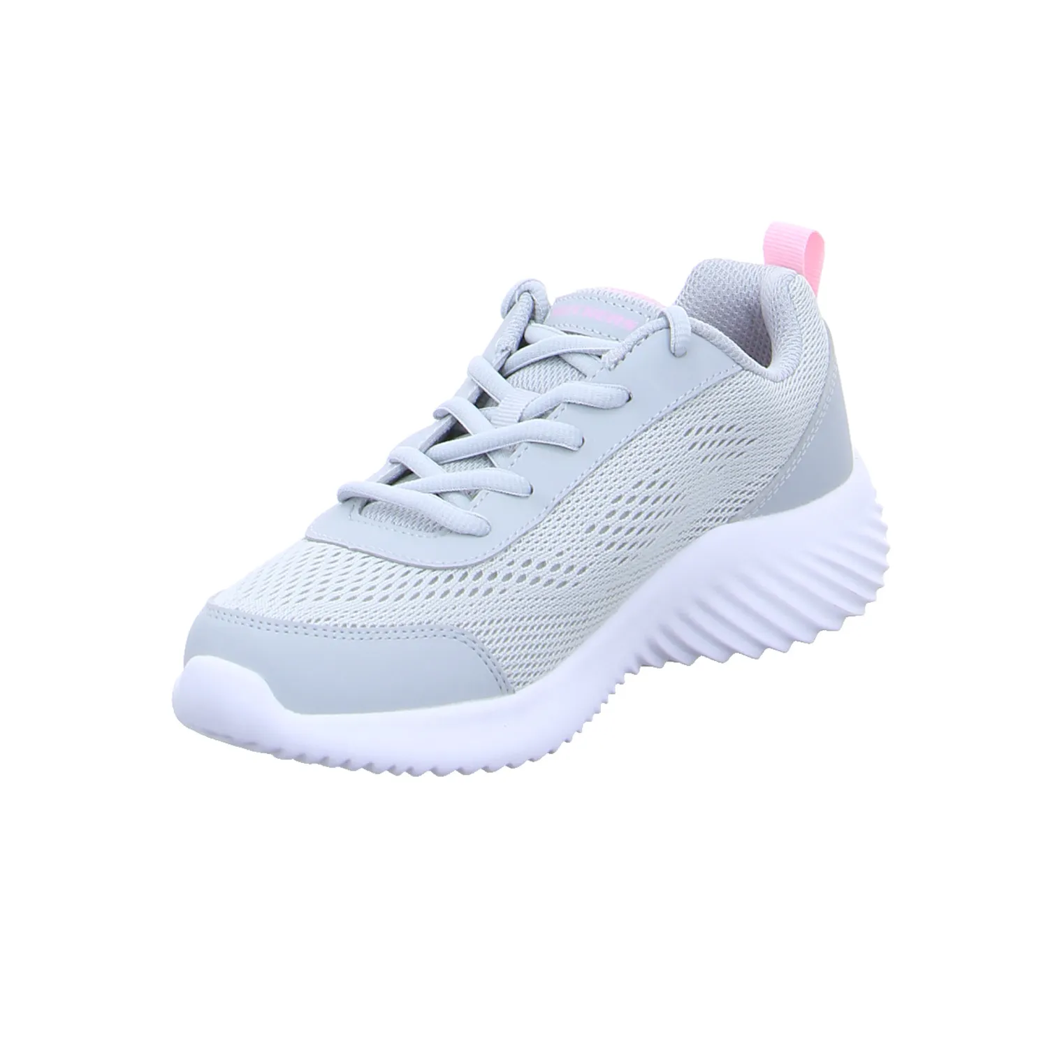 SKECHERS Sneaker Mädchen-Halbschuh Binder Grau Textil 