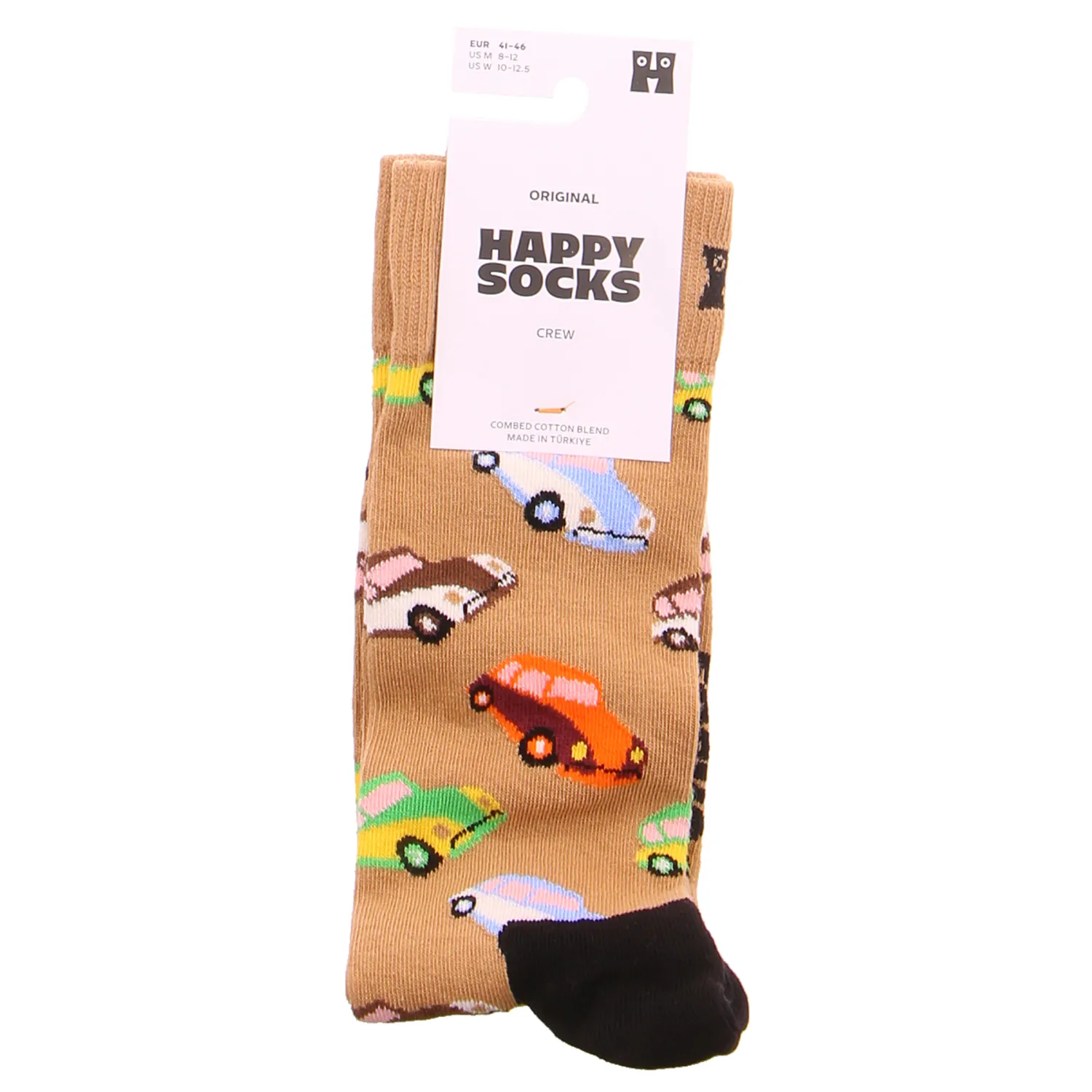 HAPPY SOCKS Autos Freizeitsocken Mittelbraun Textil HAPPY SOCKS Autos Freizeitsocken Mittelbraun Textil