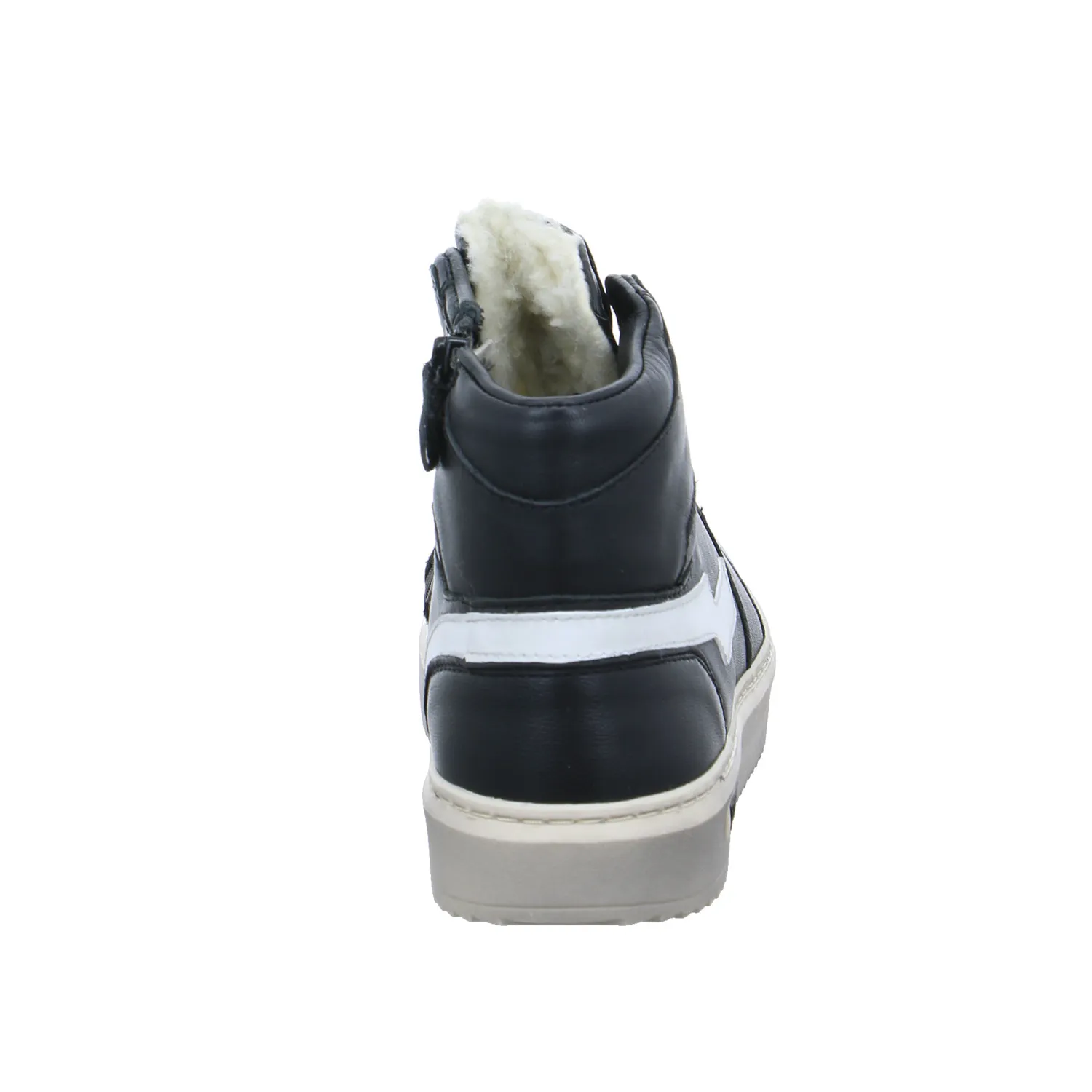 GATTINO Sneaker High Jungen-Winter-Bottine Schwarz Leder GATTINO Sneaker High Jungen-Winter-Bottine Schwarz Leder