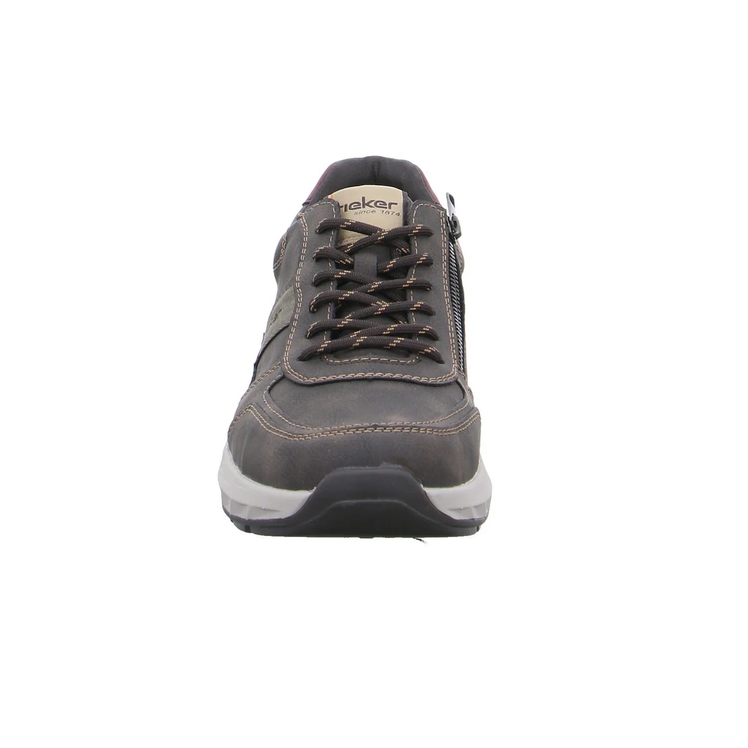 RIEKER HWK Herren Halbschuhe Halbschuhe Sneaker Braun Lederimitat 