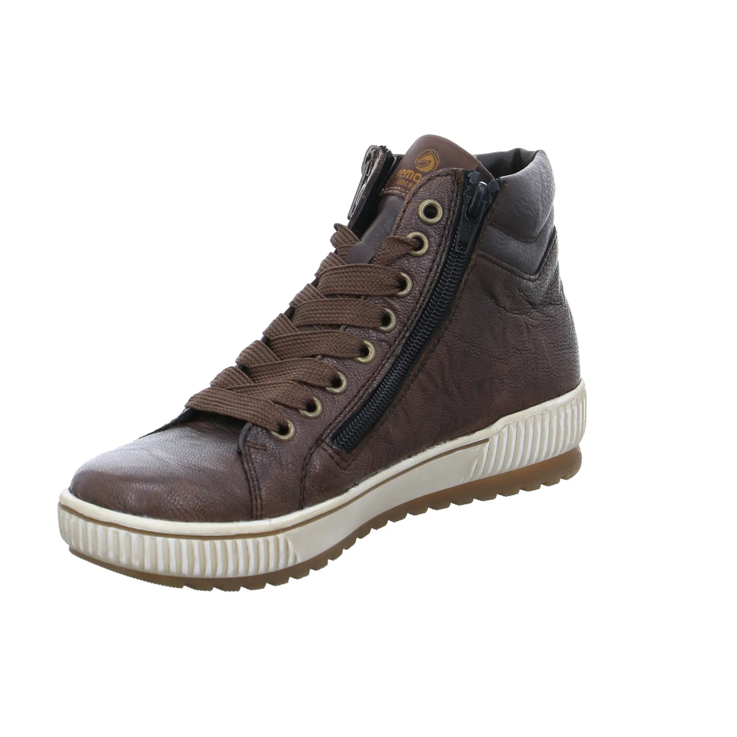 REMONTE mit TEX Membrane Mid Cut Sneaker Braun Leder REMONTE mit TEX Membrane Mid Cut Sneaker Braun Leder