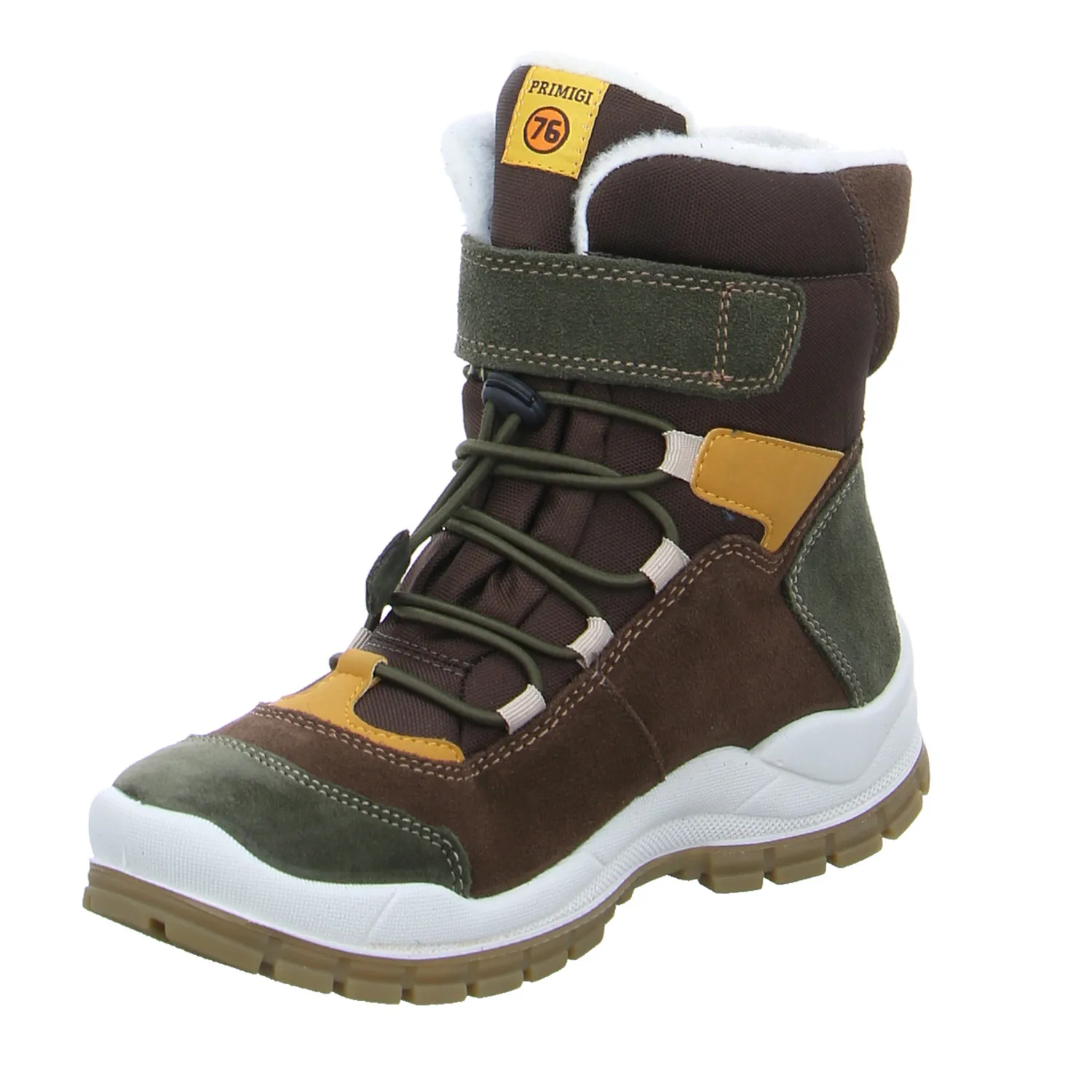 PRIMIGI Winter Boot Jungen-Winter-Bottine Braun Leder PRIMIGI Winter Boot Jungen-Winter-Bottine Braun Leder