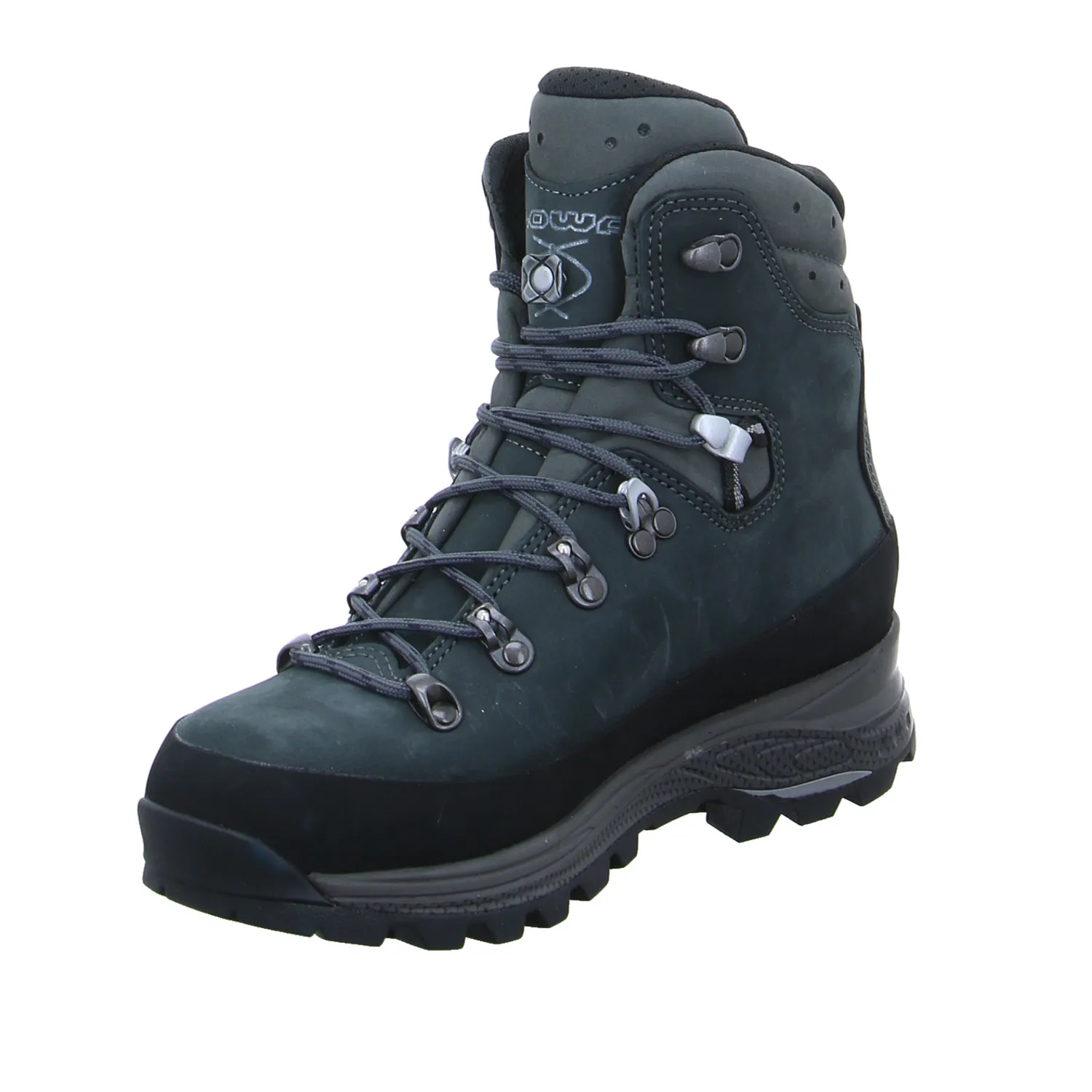 LOWA Gore-Tex Wander- Bergschuh Damen Blau Leder 