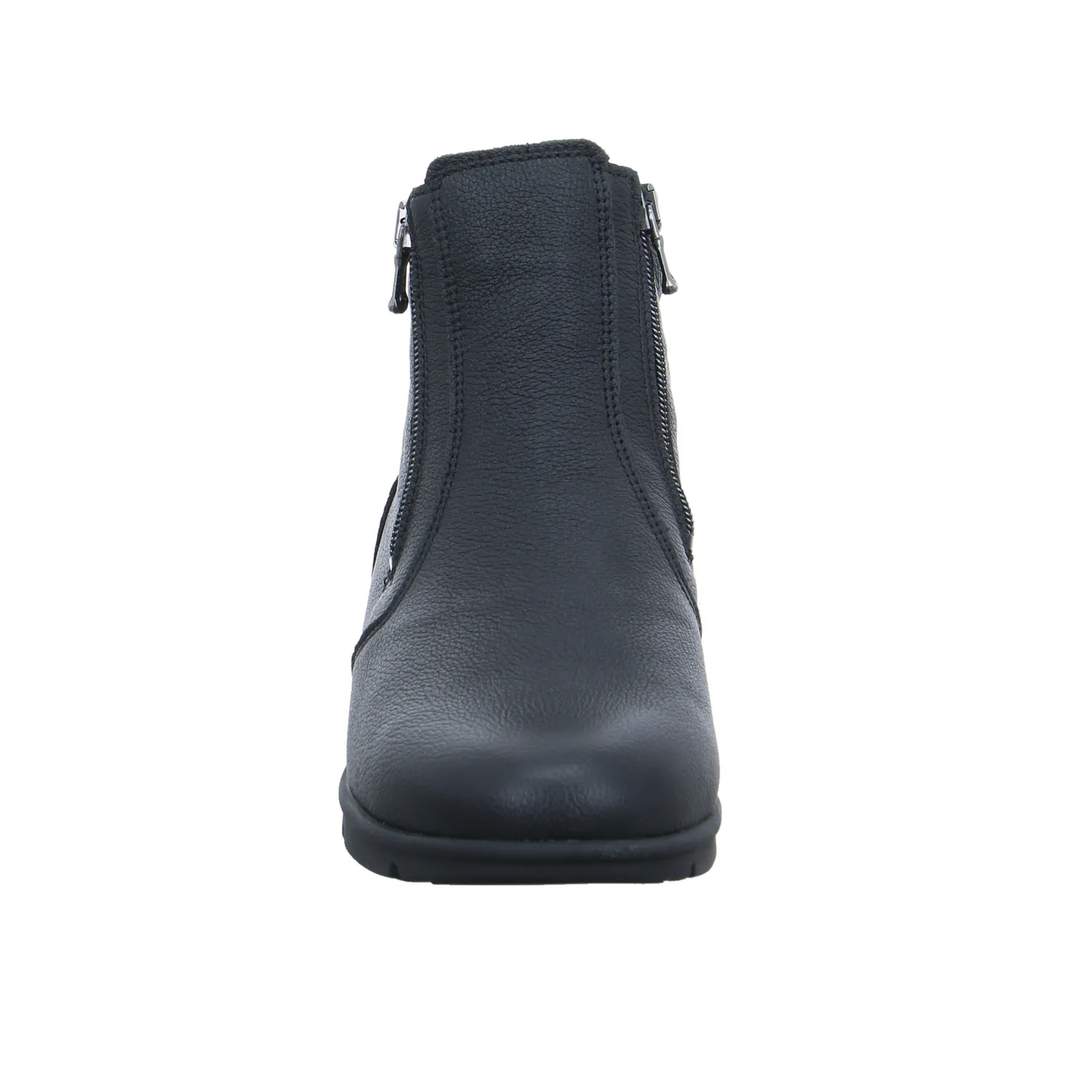 WALDLÄUFER mit Wechselfussbett Comfort-Stiefelette Schwarz Leder WALDLÄUFER mit Wechselfussbett Comfort-Stiefelette Schwarz Leder