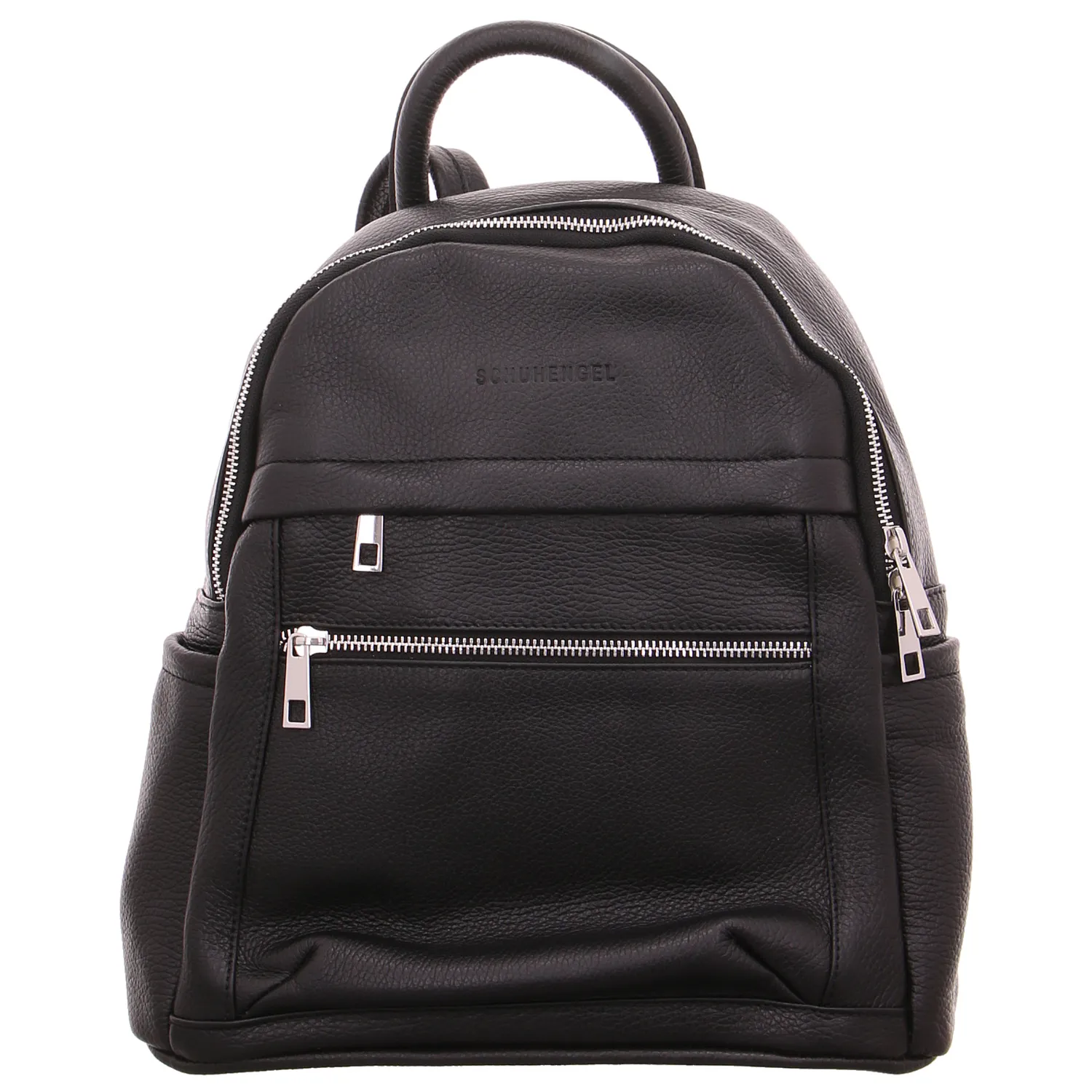 SCHUHENGEL Rucksack Schwarz Leder SCHUHENGEL Rucksack Schwarz Leder