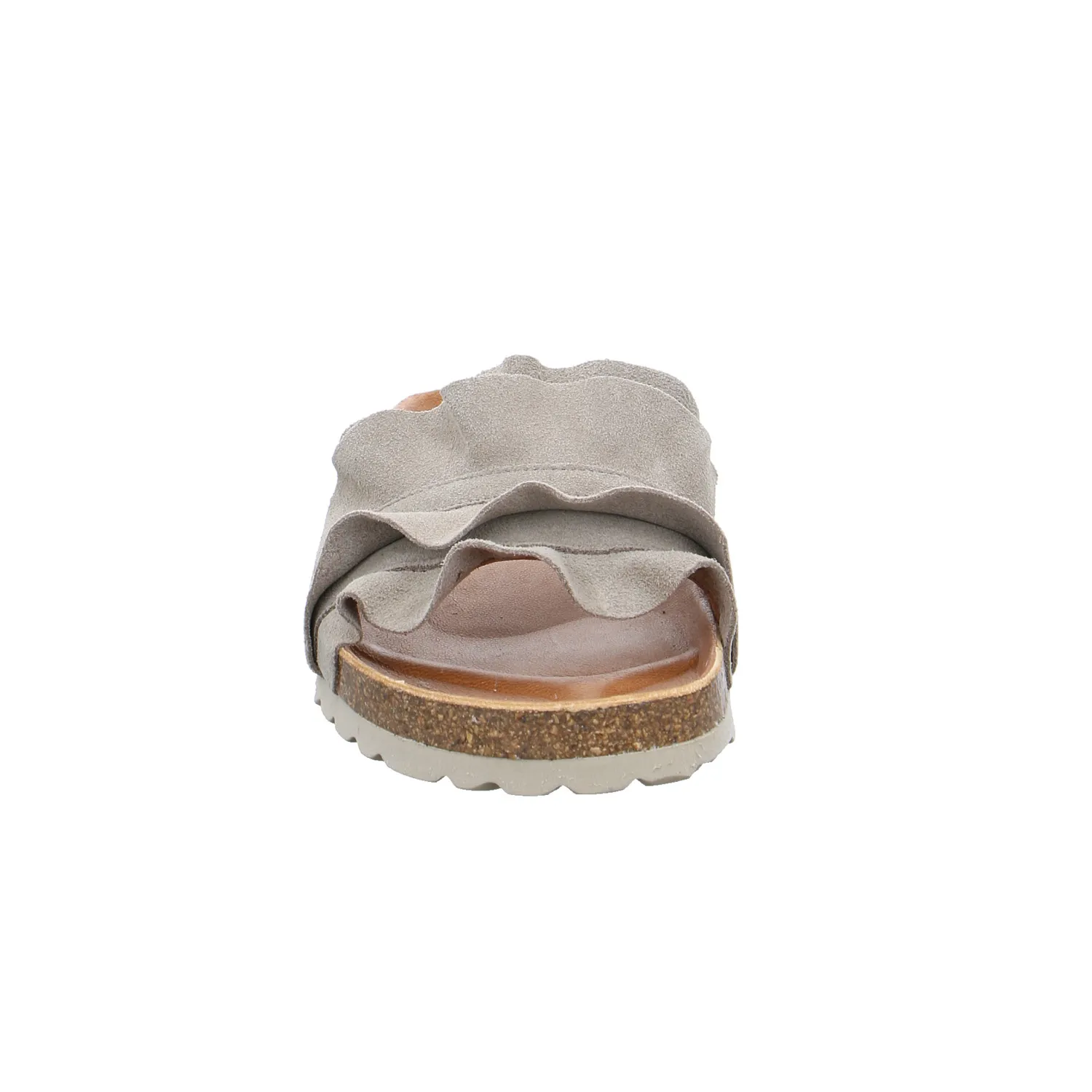 VERBENAS Pantolette Beige Leder 