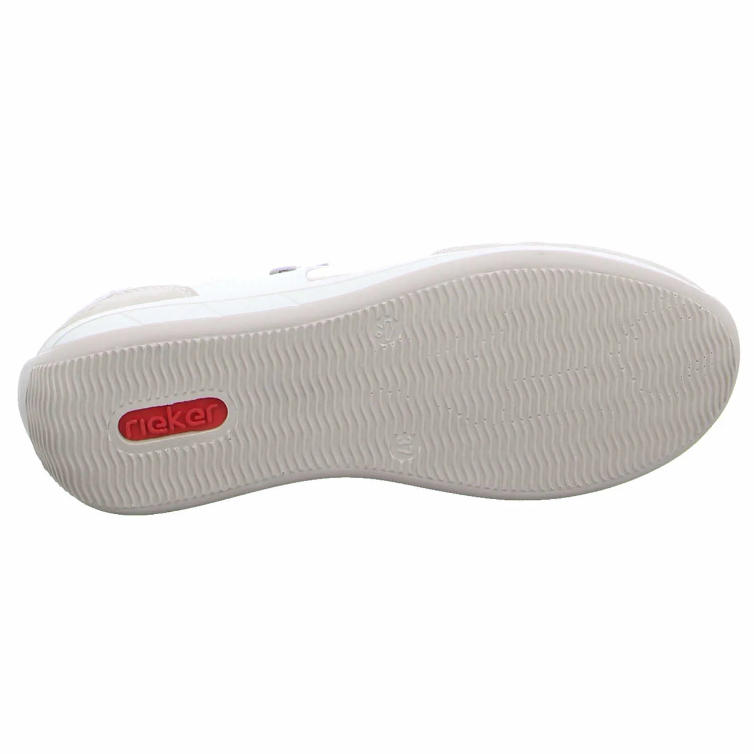 RIEKER Comfort-Schnürer Beige Lederimitat RIEKER Comfort-Schnürer Beige Lederimitat