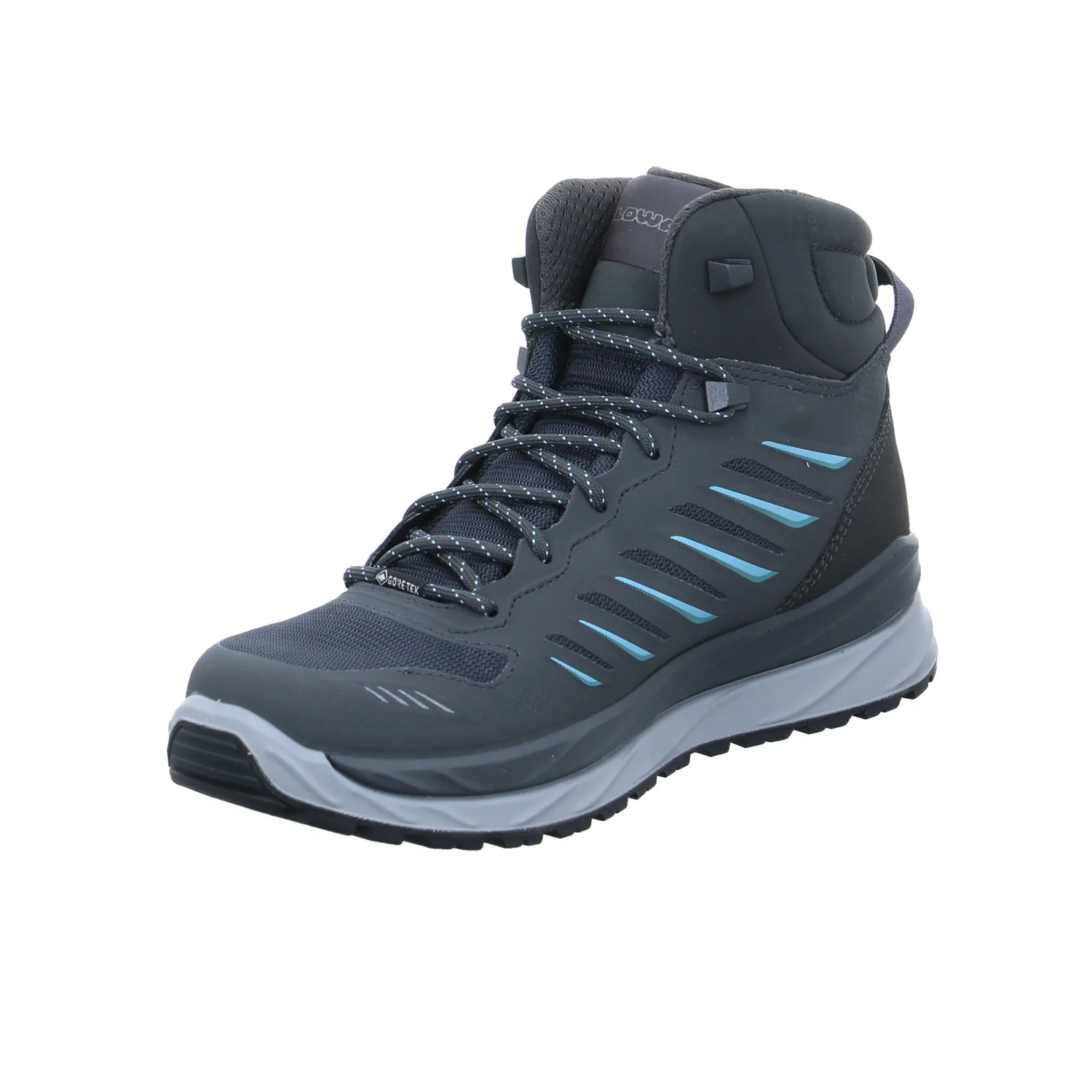 LOWA Axos GTX Wander- Bergschuh Damen Grau Lederimitat LOWA Axos GTX Wander- Bergschuh Damen Grau Lederimitat