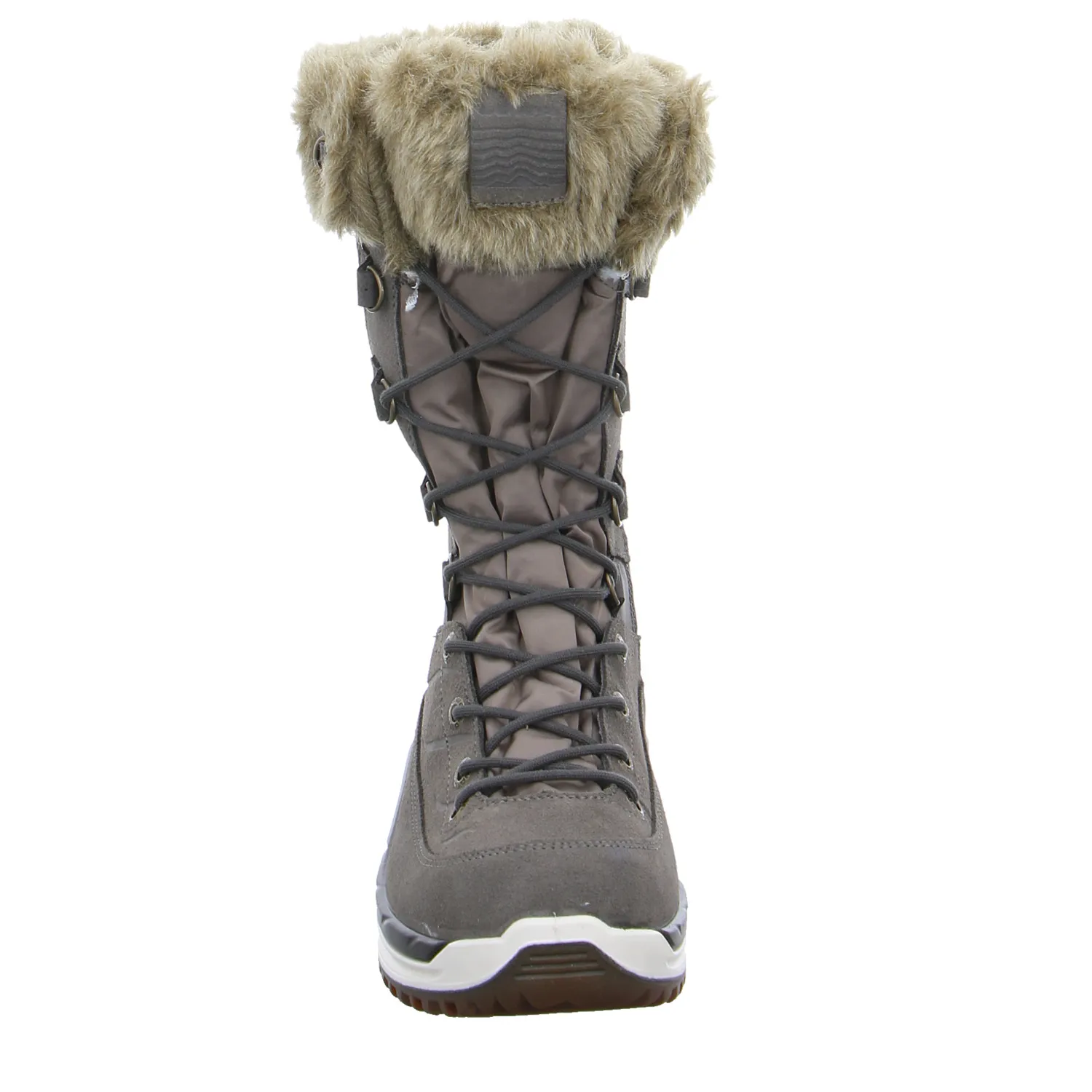 LOWA Snowboots Damen Grau Leder LOWA Snowboots Damen Grau Leder