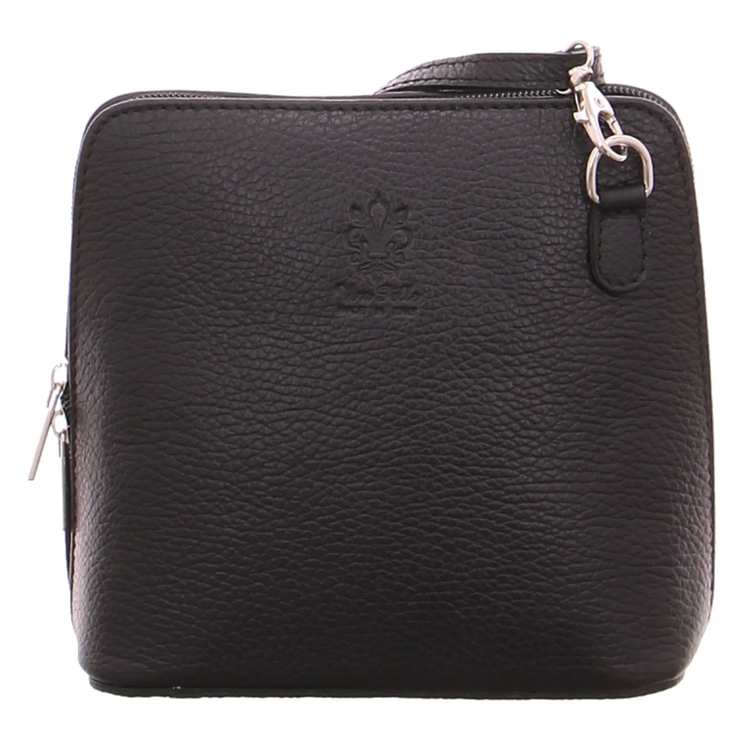 * Umhängetasche Schwarz Leder * Umhängetasche Schwarz Leder