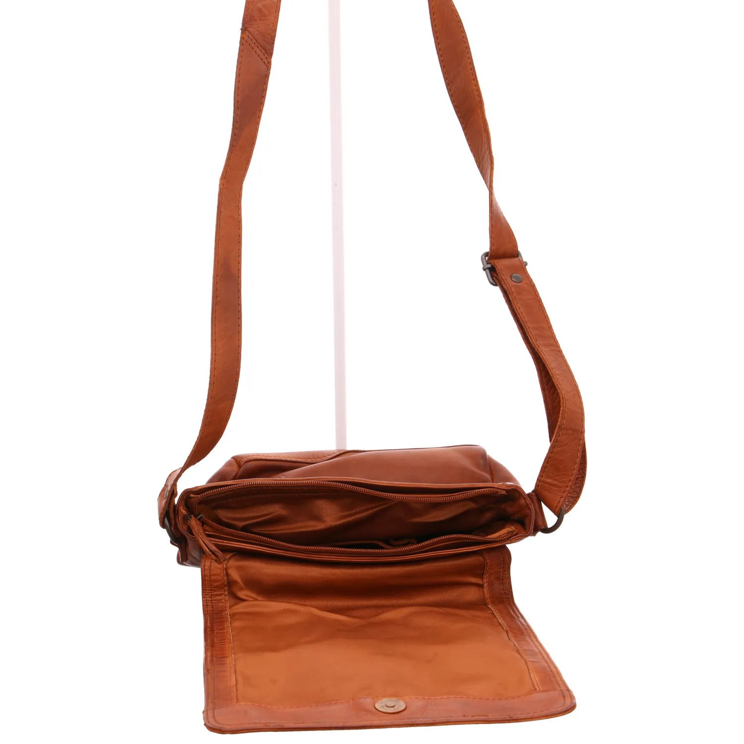 BEAR DESIGN Umhängetasche Cognac Leder BEAR DESIGN Umhängetasche Cognac Leder