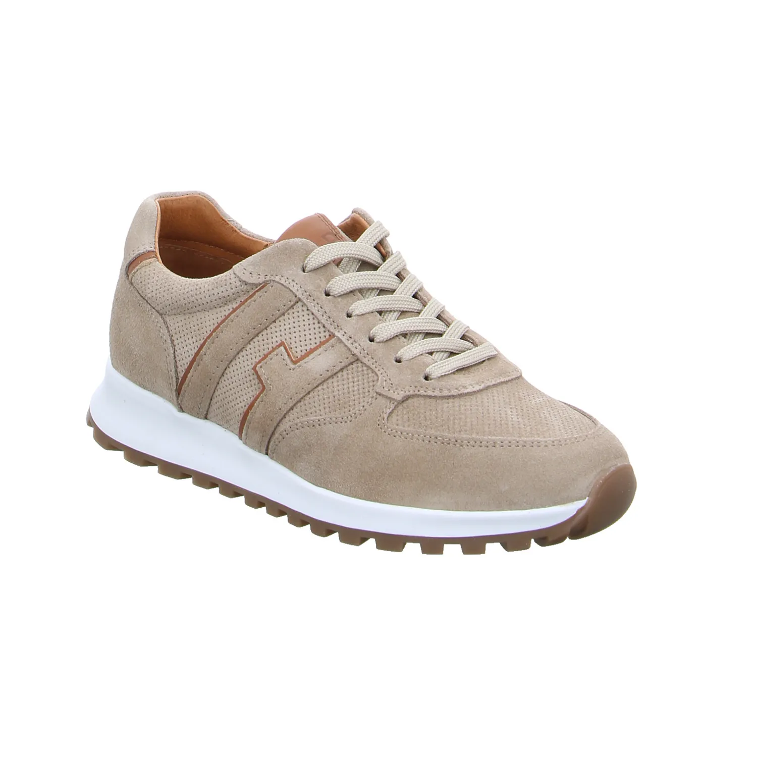 HOLD Halbschuhe Sneaker Taupe Leder 