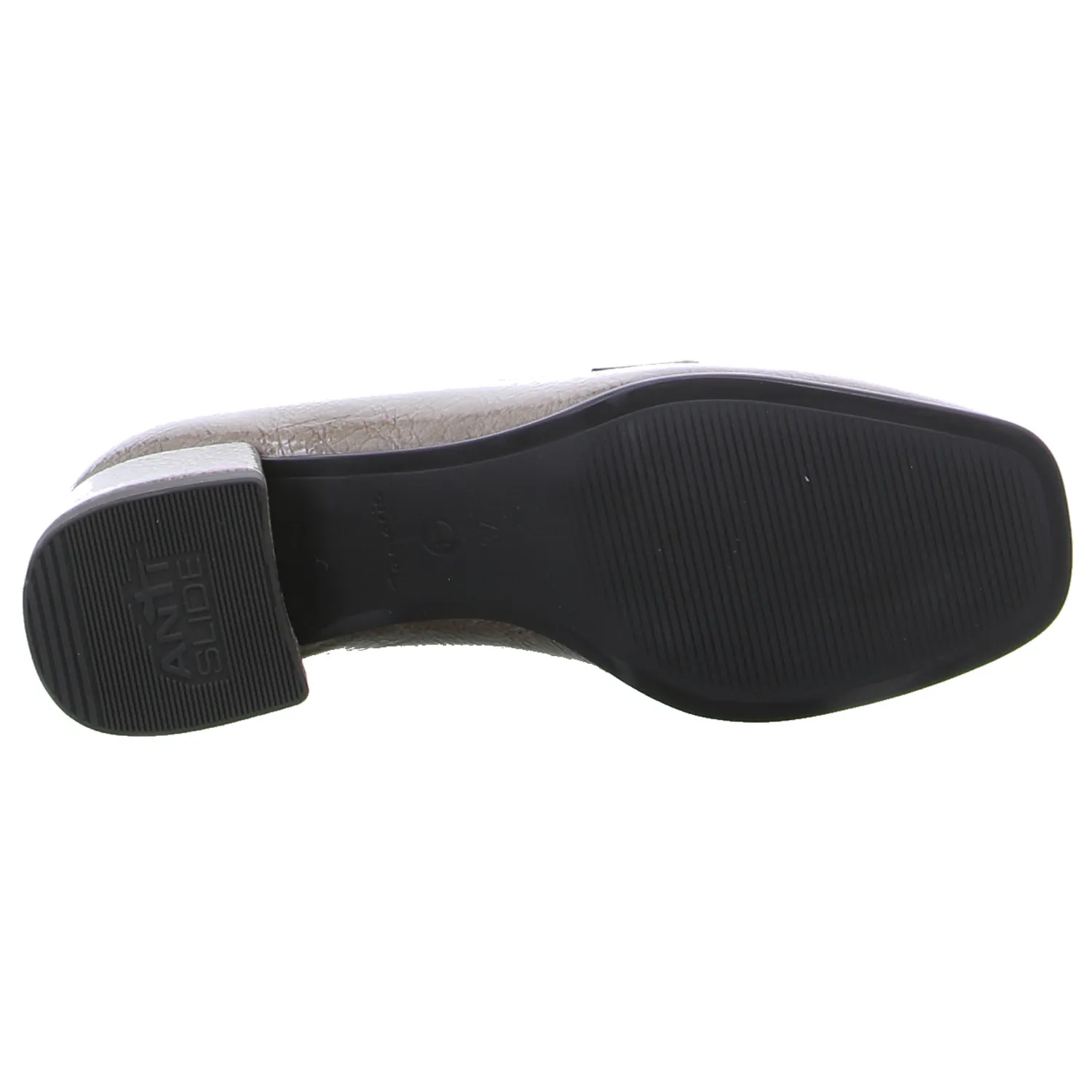 TAMARIS Slipper Taupe Lederimitat TAMARIS Slipper Taupe Lederimitat