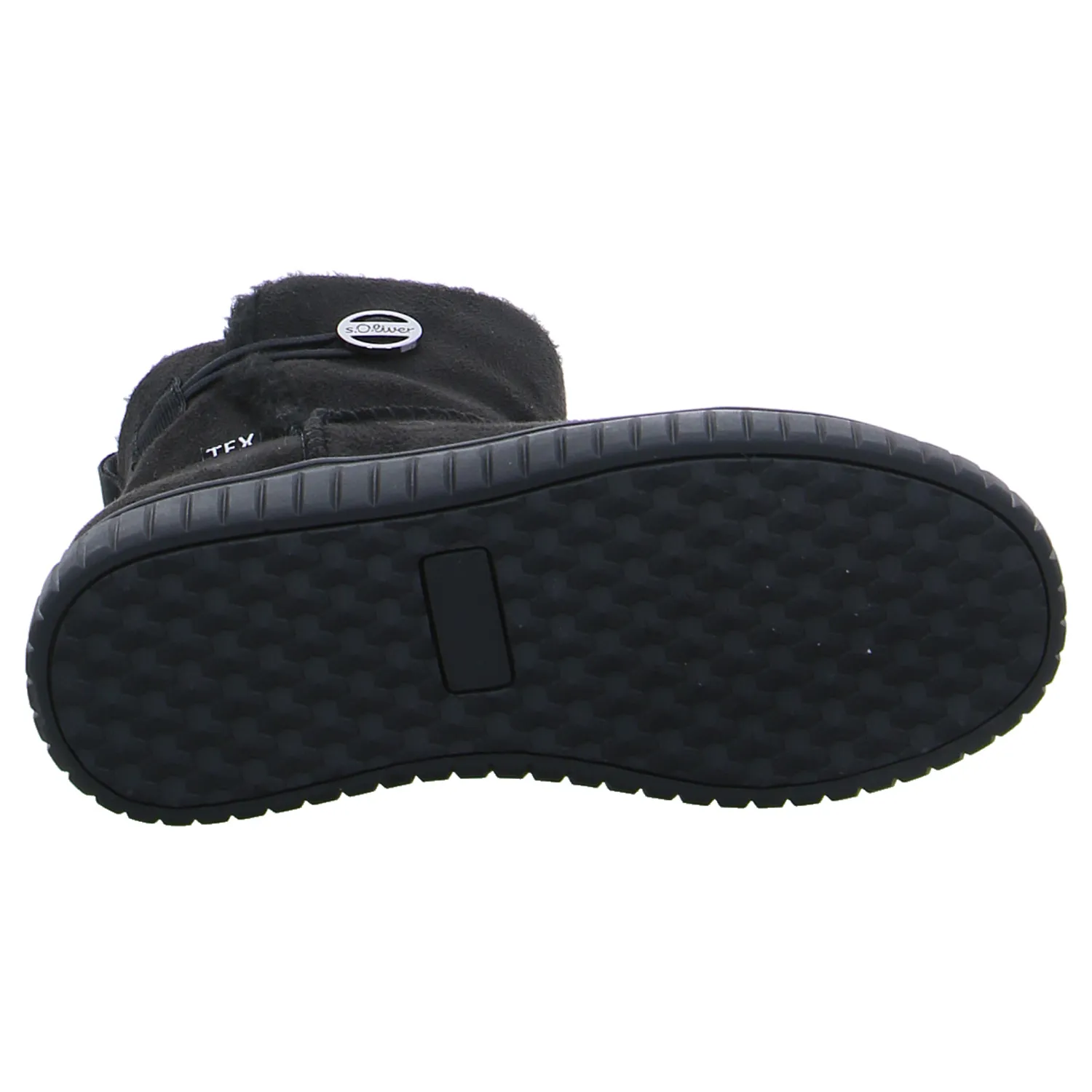 S.OLIVER Bootie Mädchen-Winter-Bottine Schwarz Lederimitat 