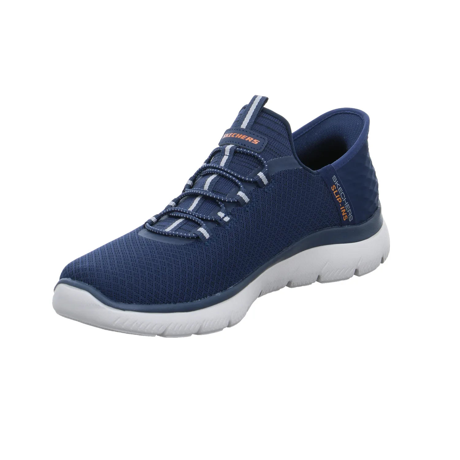 SKECHERS Air-Cooled Memory Foam Halbschuhe Sneaker Stoff Blau Synthetik SKECHERS Air-Cooled Memory Foam Halbschuhe Sneaker Stoff Blau Synthetik