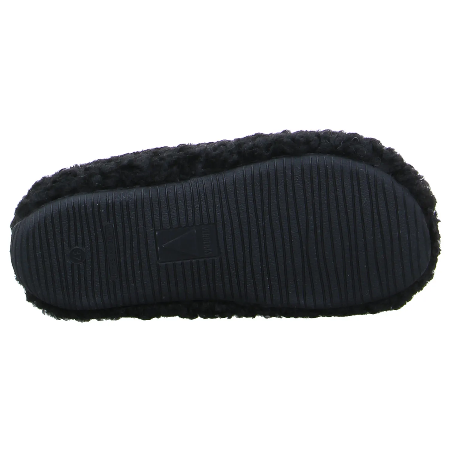 VERBENAS Hausschuh Schwarz Textil 