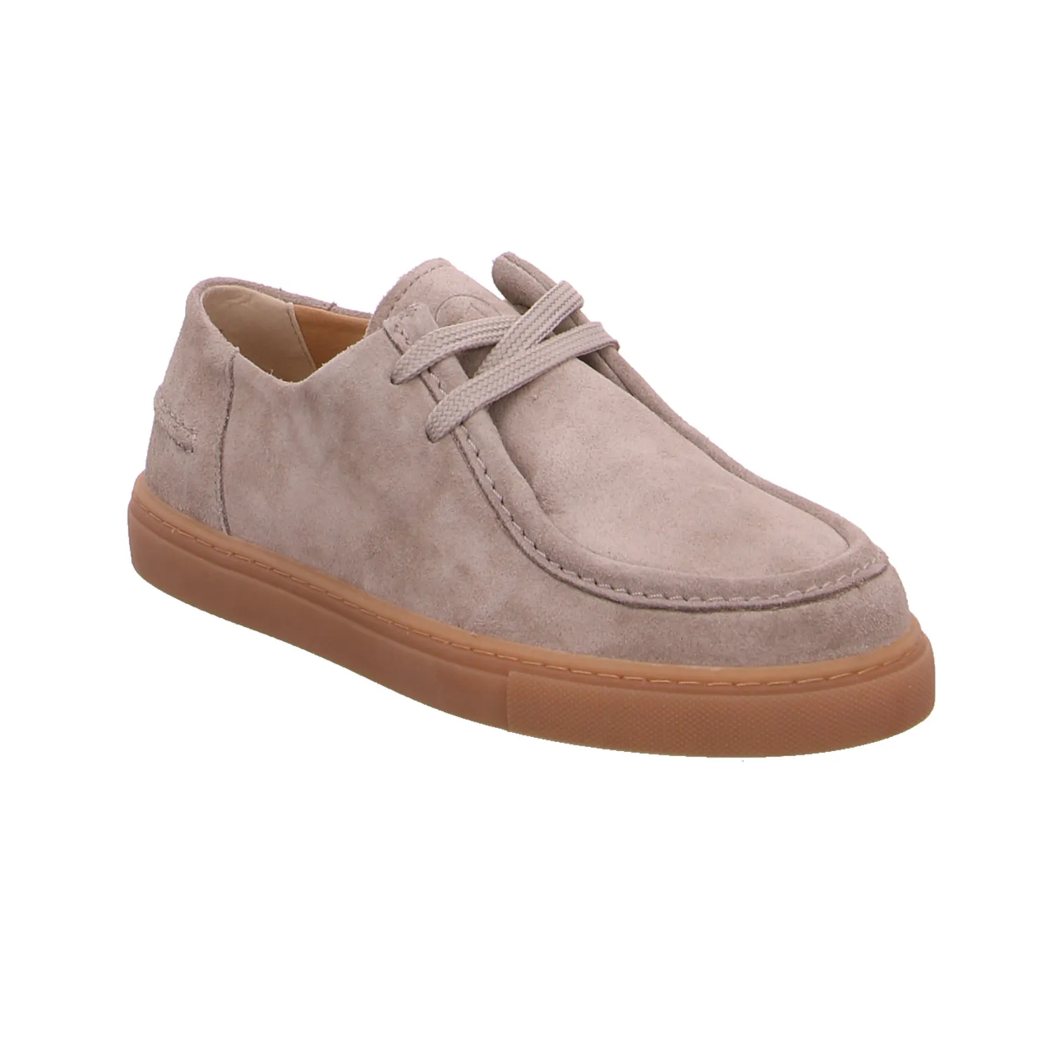 SCHUHENGEL Schnürschuh Taupe Leder SCHUHENGEL Schnürschuh Taupe Leder