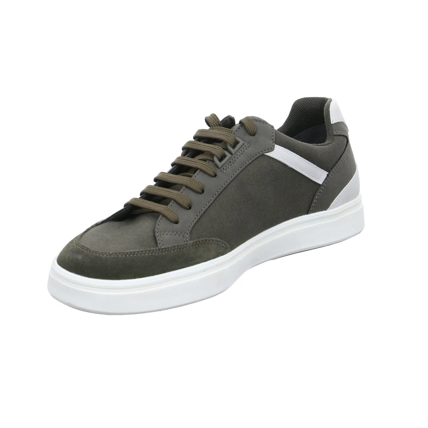 GEOX Halbschuhe Sneaker Stoff Olive Synthetik GEOX Halbschuhe Sneaker Stoff Olive Synthetik