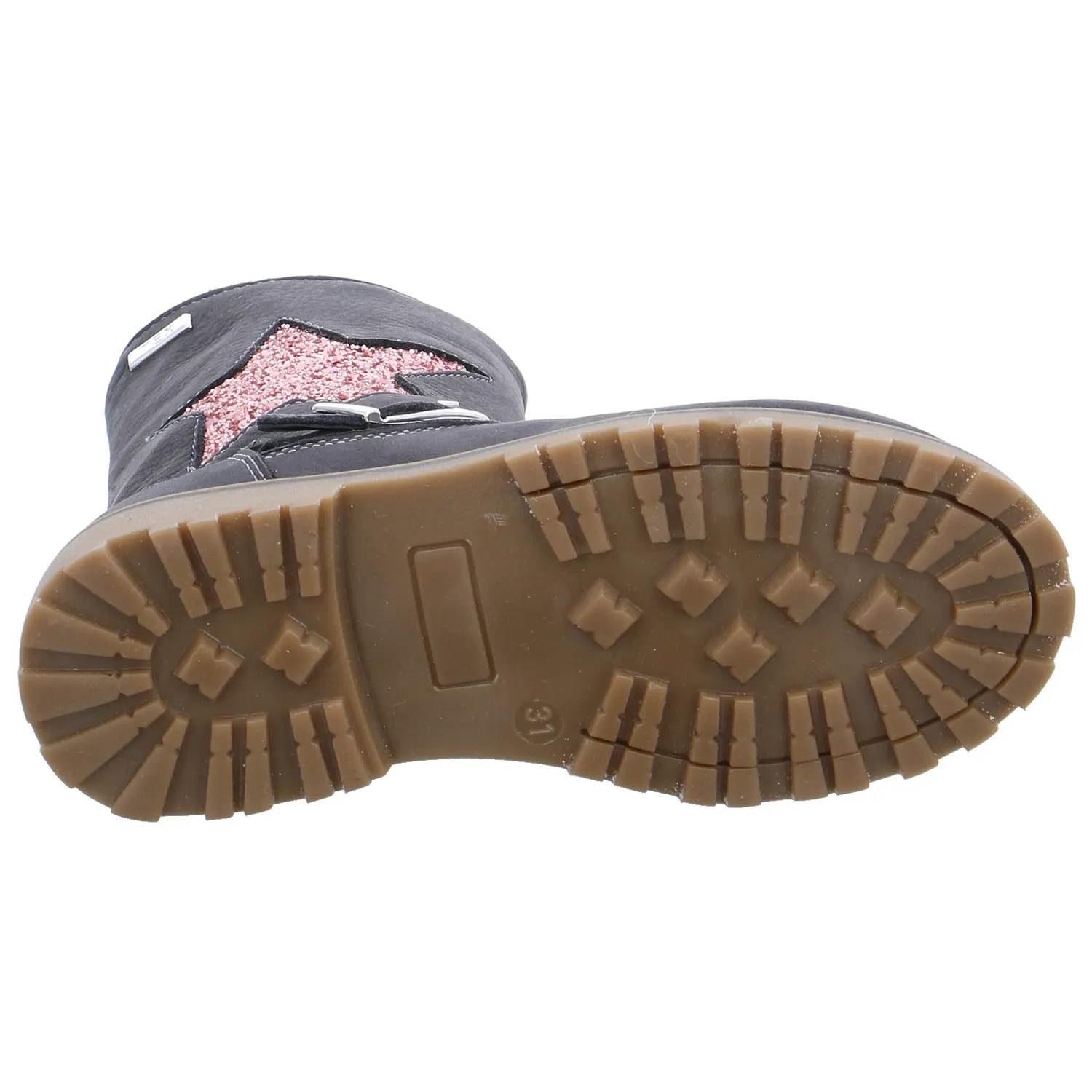 SCHUHENGEL Lederstiefel Kleinkinder-Winterstiefel Grau Leder SCHUHENGEL Lederstiefel Kleinkinder-Winterstiefel Grau Leder