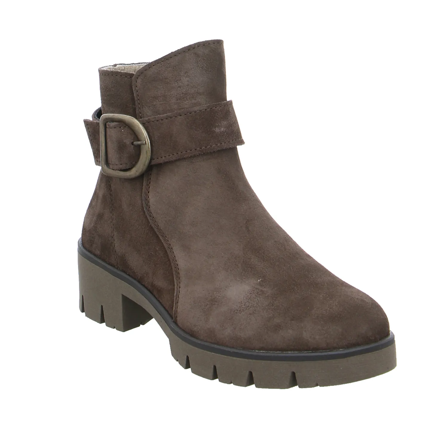 VAN DER LAAN Comfort-Stiefelette Mittelbraun Leder VAN DER LAAN Comfort-Stiefelette Mittelbraun Leder