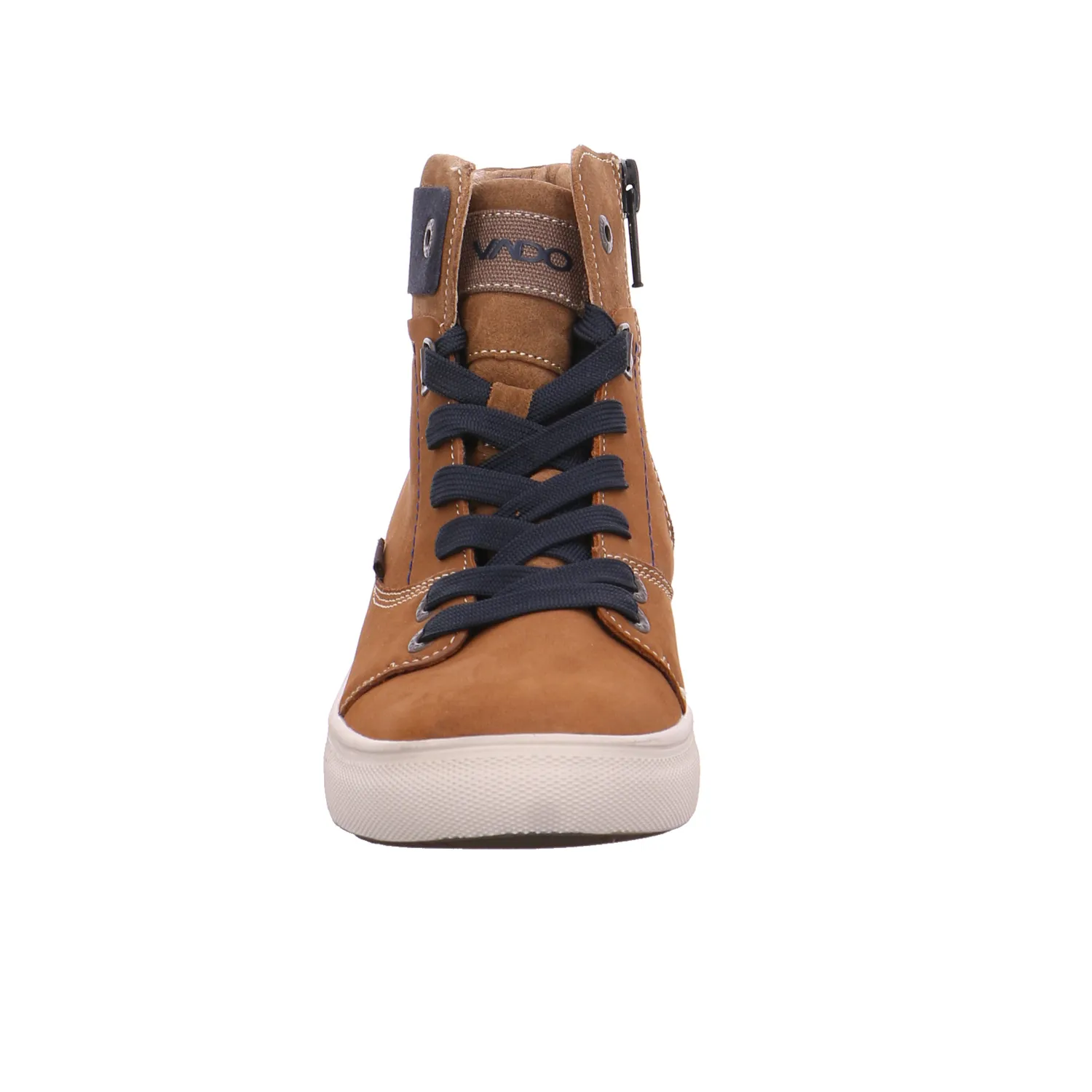 VADO Winter-Sneaker high Jungen-Winter-Bottine Braun Leder VADO Winter-Sneaker high Jungen-Winter-Bottine Braun Leder