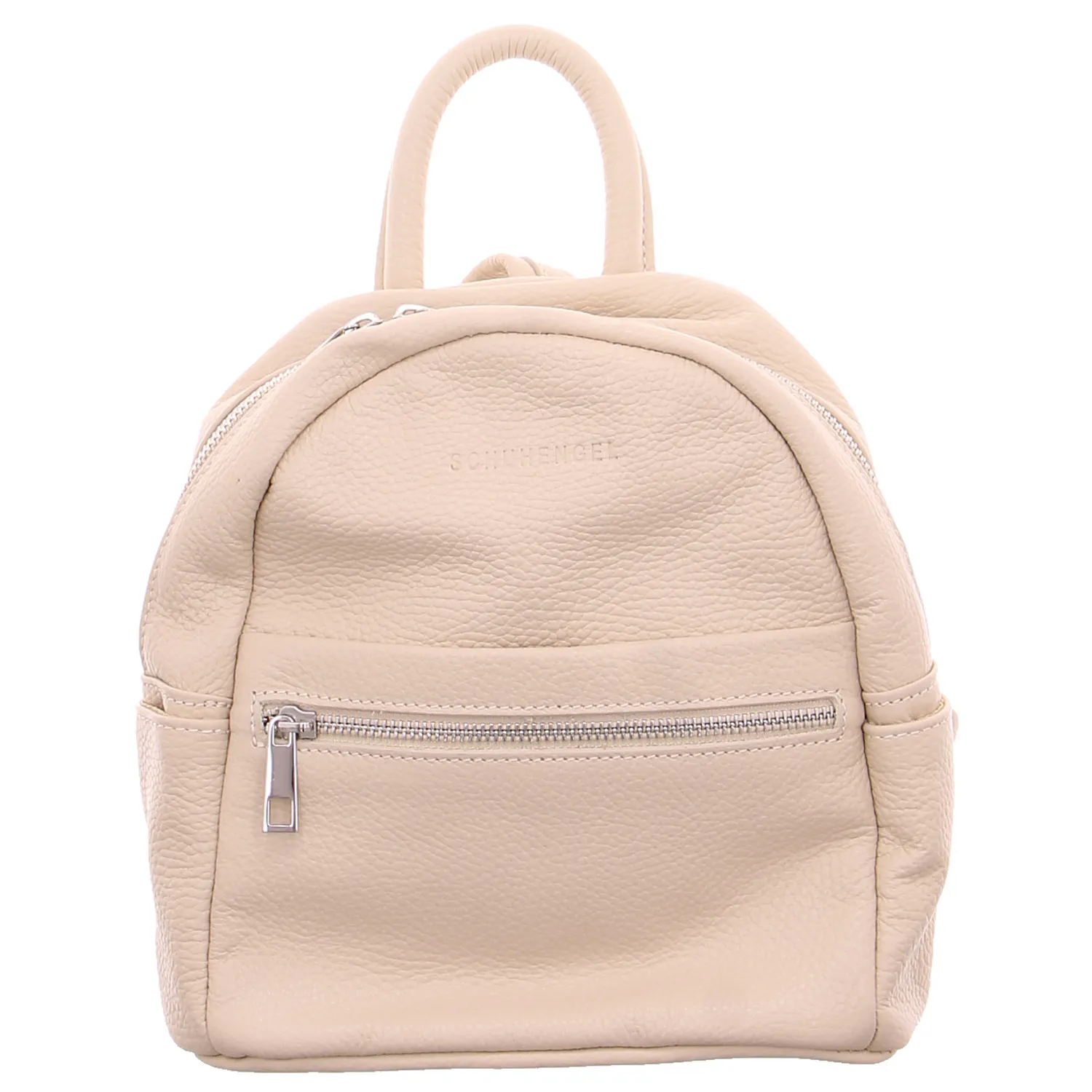 SCHUHENGEL Rucksack Beige Leder SCHUHENGEL Rucksack Beige Leder