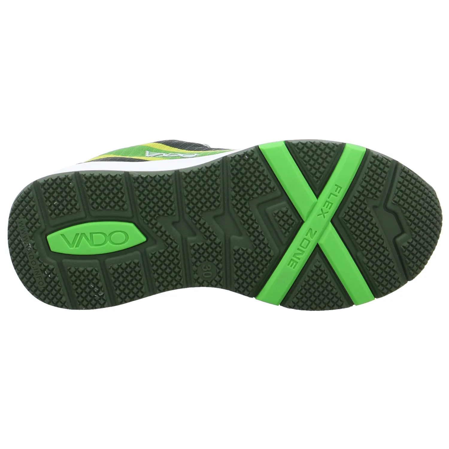 VADO Sneaker Outdoor Kleinkinder-Sport -Halbschuh Grün Textil 