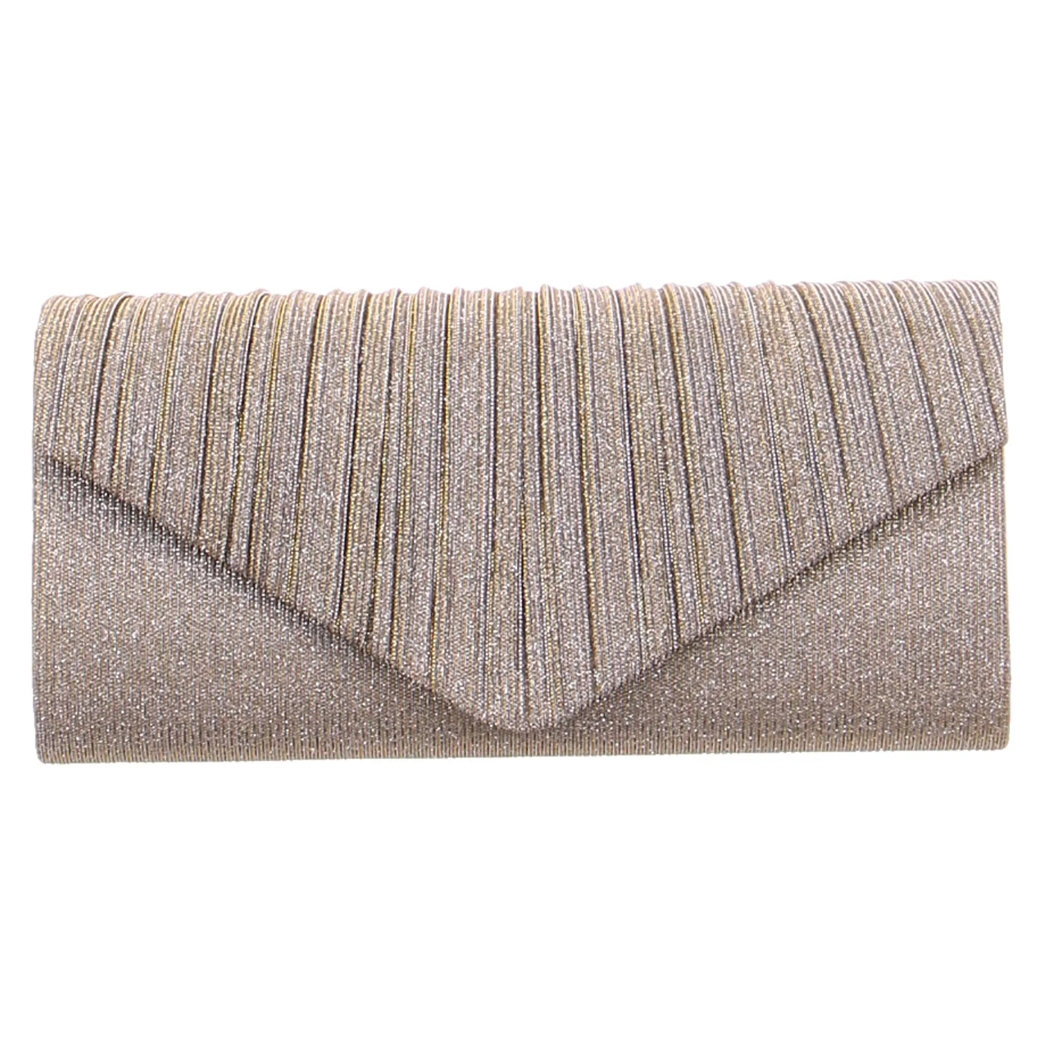 * Clutch / Abendtasche Gold Textil 