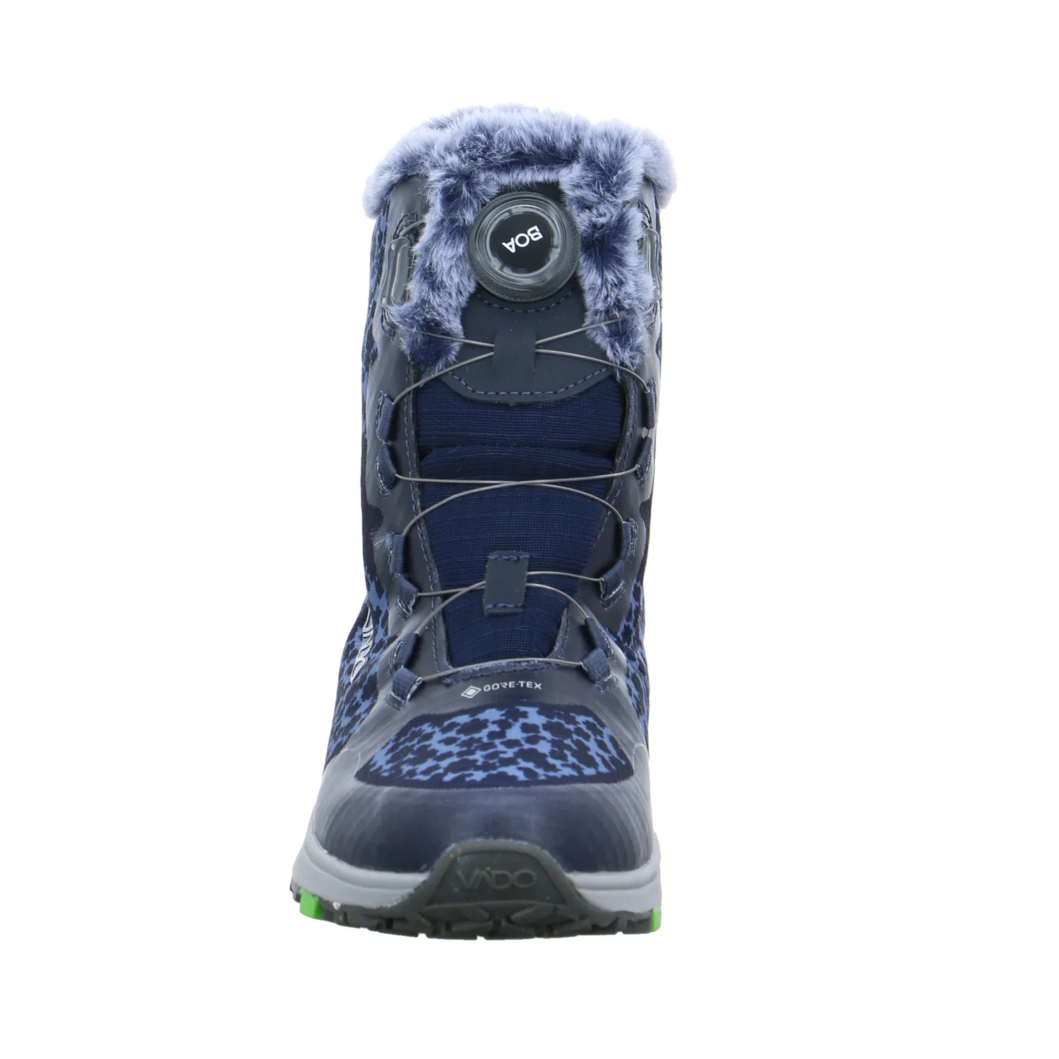 VADO Winter-Sneaker high Mädchen-Snowboot Membrane Blau Textil VADO Winter-Sneaker high Mädchen-Snowboot Membrane Blau Textil