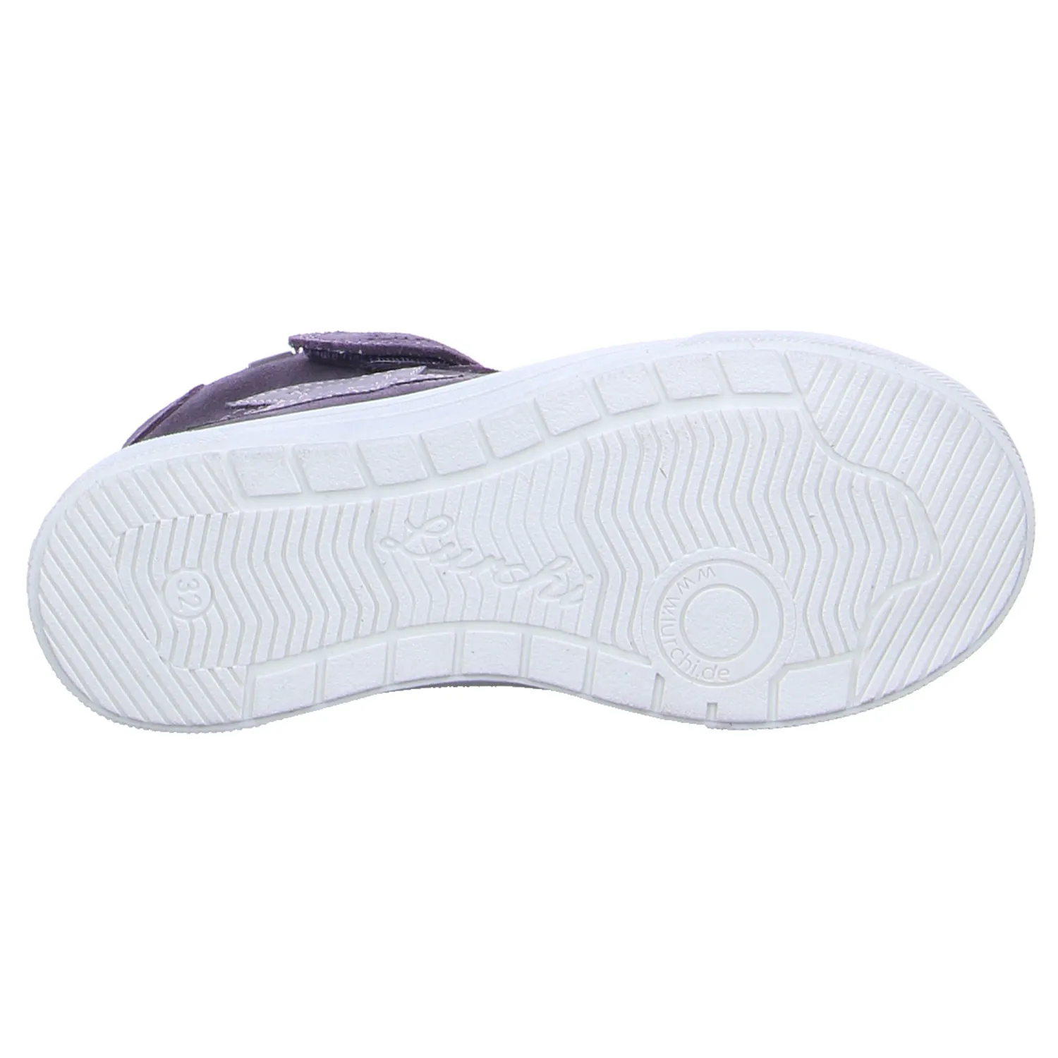 LURCHI Mädchensneaker Kleinkinder-Halbschuh Klett Violette Leder 