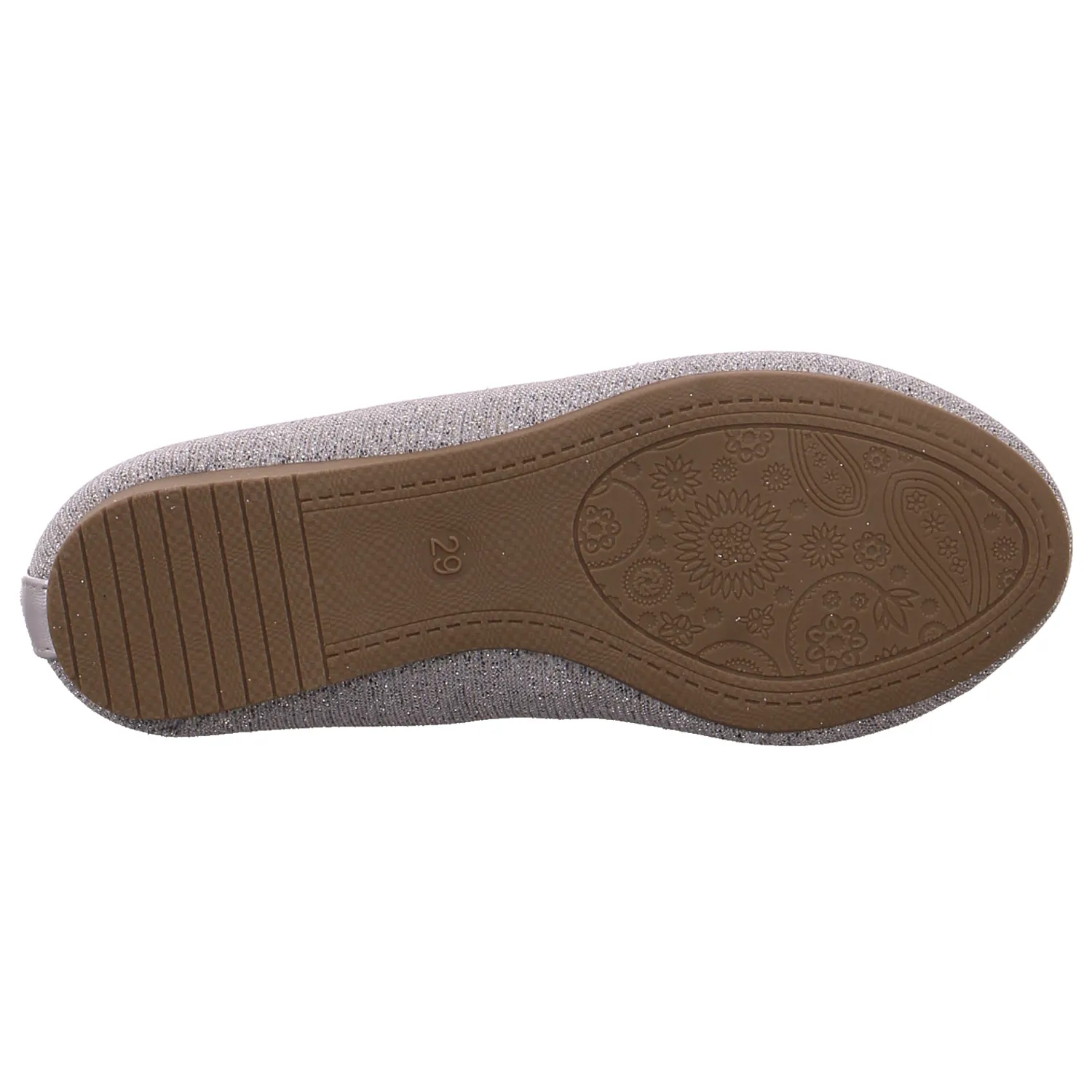 INDIGO Festlicher Schuh Mädchen-Ballerina Silber Lederimitat INDIGO Festlicher Schuh Mädchen-Ballerina Silber Lederimitat