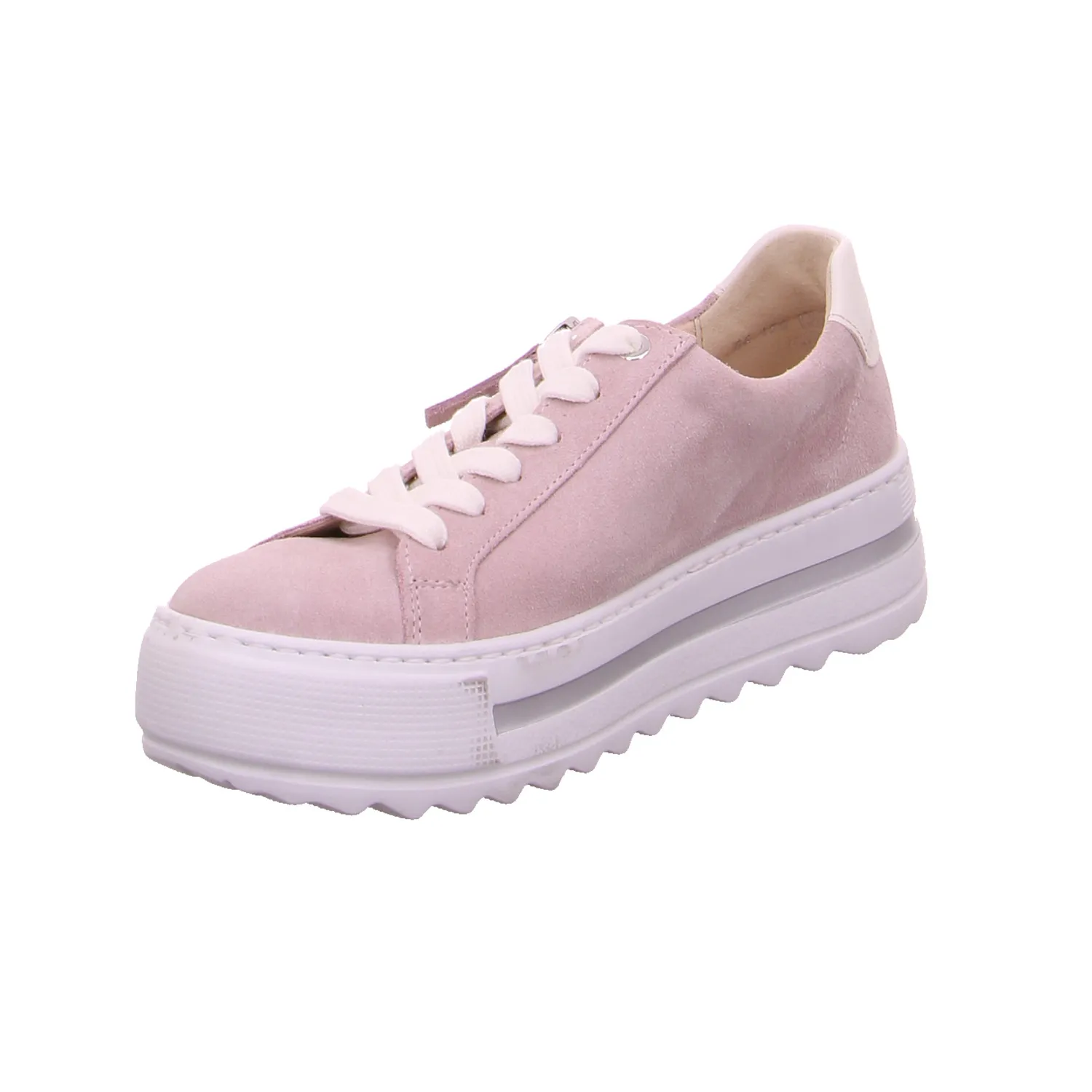 GABOR mit Wechselfussbett Sneaker Rosa Leder 