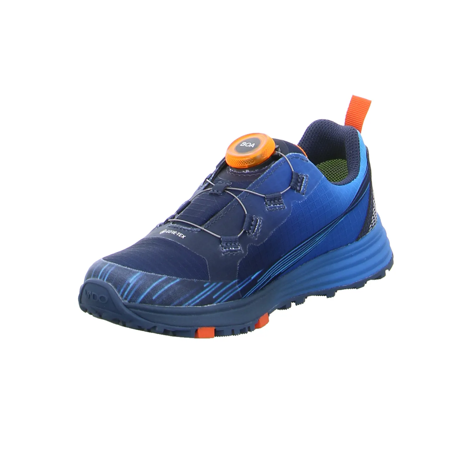 VADO Sneaker Outdoor Jungen-Halbschuh Klett Dunkelblau Textil VADO Sneaker Outdoor Jungen-Halbschuh Klett Dunkelblau Textil