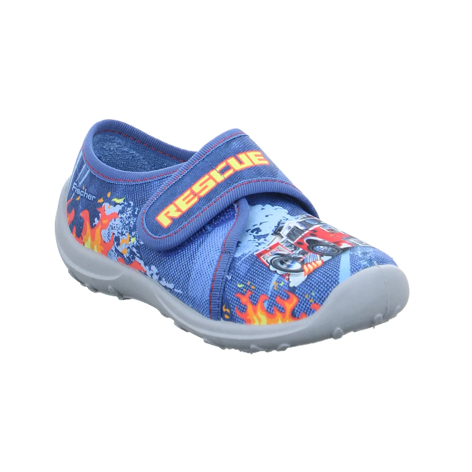 FISCHER Jungen Kinder-Hausschuh Blau Textil FISCHER Jungen Kinder-Hausschuh Blau Textil