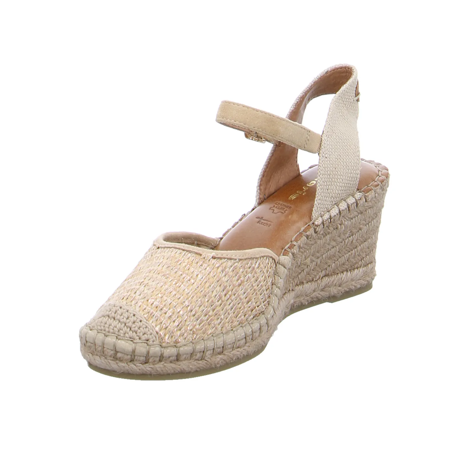 TAMARIS Espadrille-mit Absatz Gold Textil TAMARIS Espadrille-mit Absatz Gold Textil